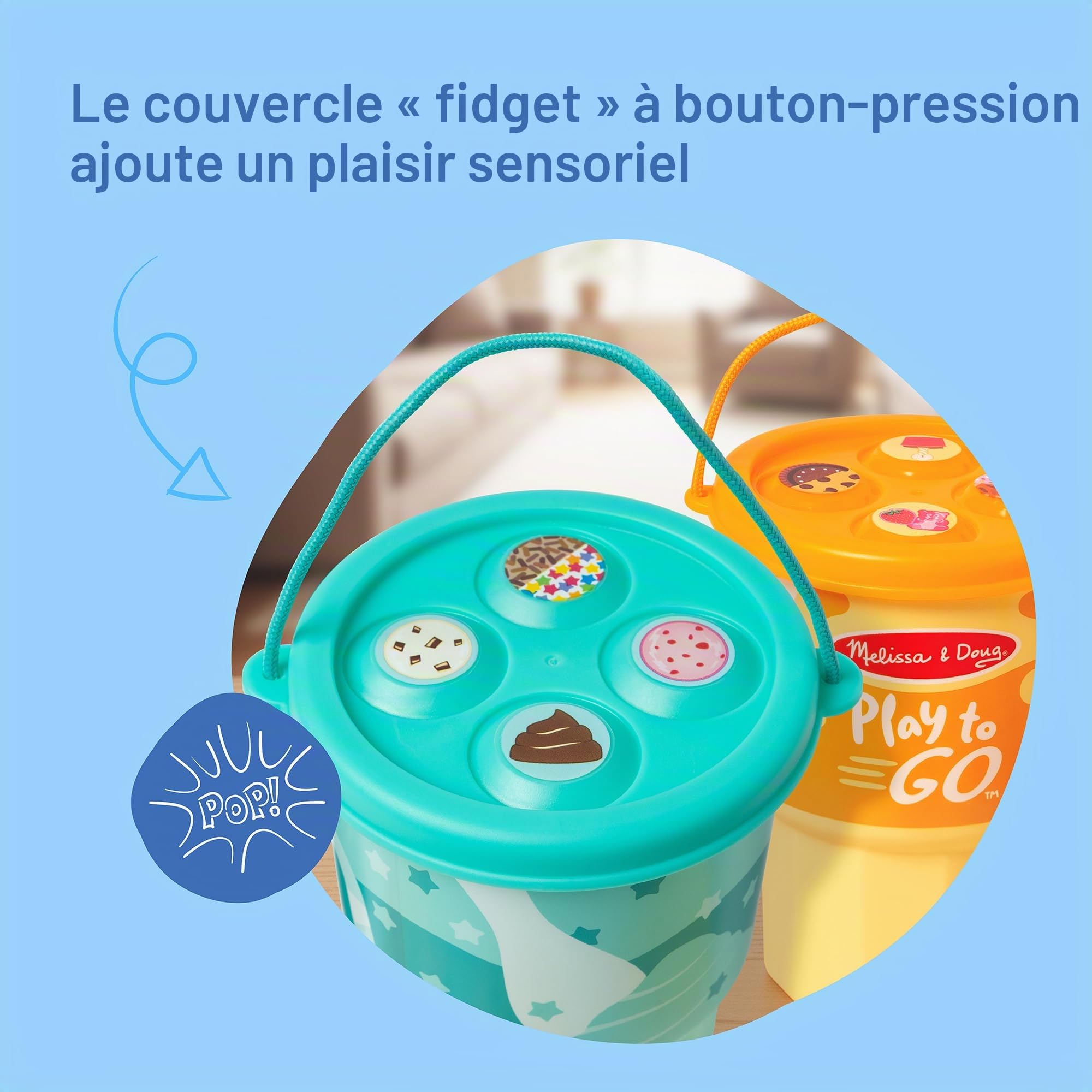 Melissa & Doug Play to Go Lot de 2 : gâteaux et Biscuits et crème glacée, Jouets de Voyage pour garçons et Filles de 3 Ans et Plus