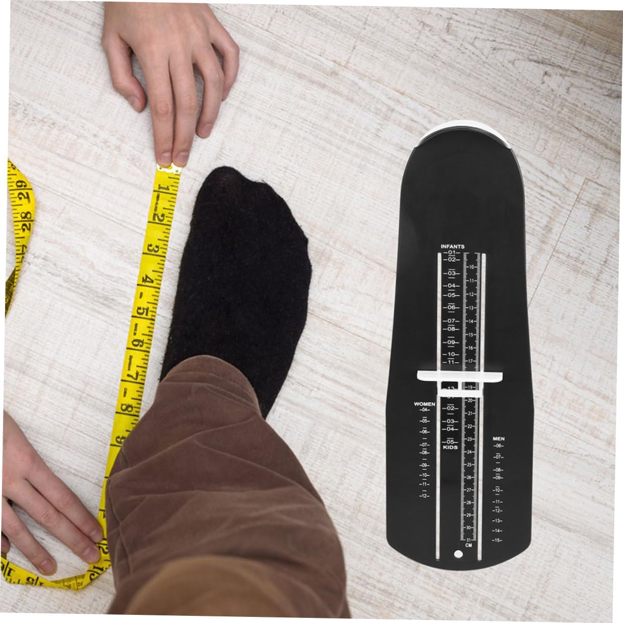 2pcs Foot Measuring Device US Size Shoe Sizer Tool for Adults