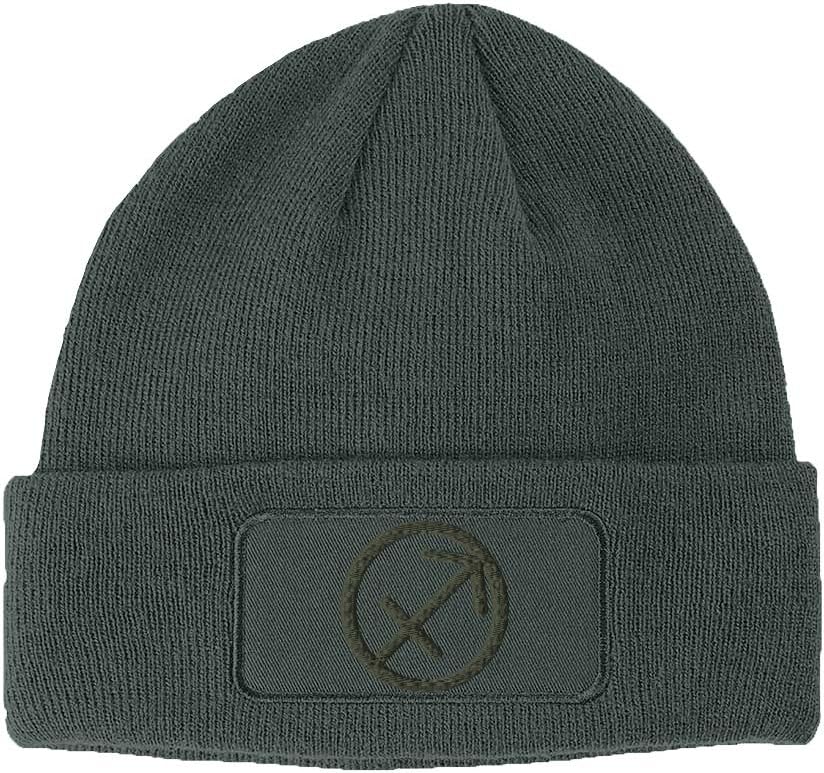 Speedy Pros Patch Beanie Sagittarius Style 1 Embroidery Winter Hats Acrylic 1 Size