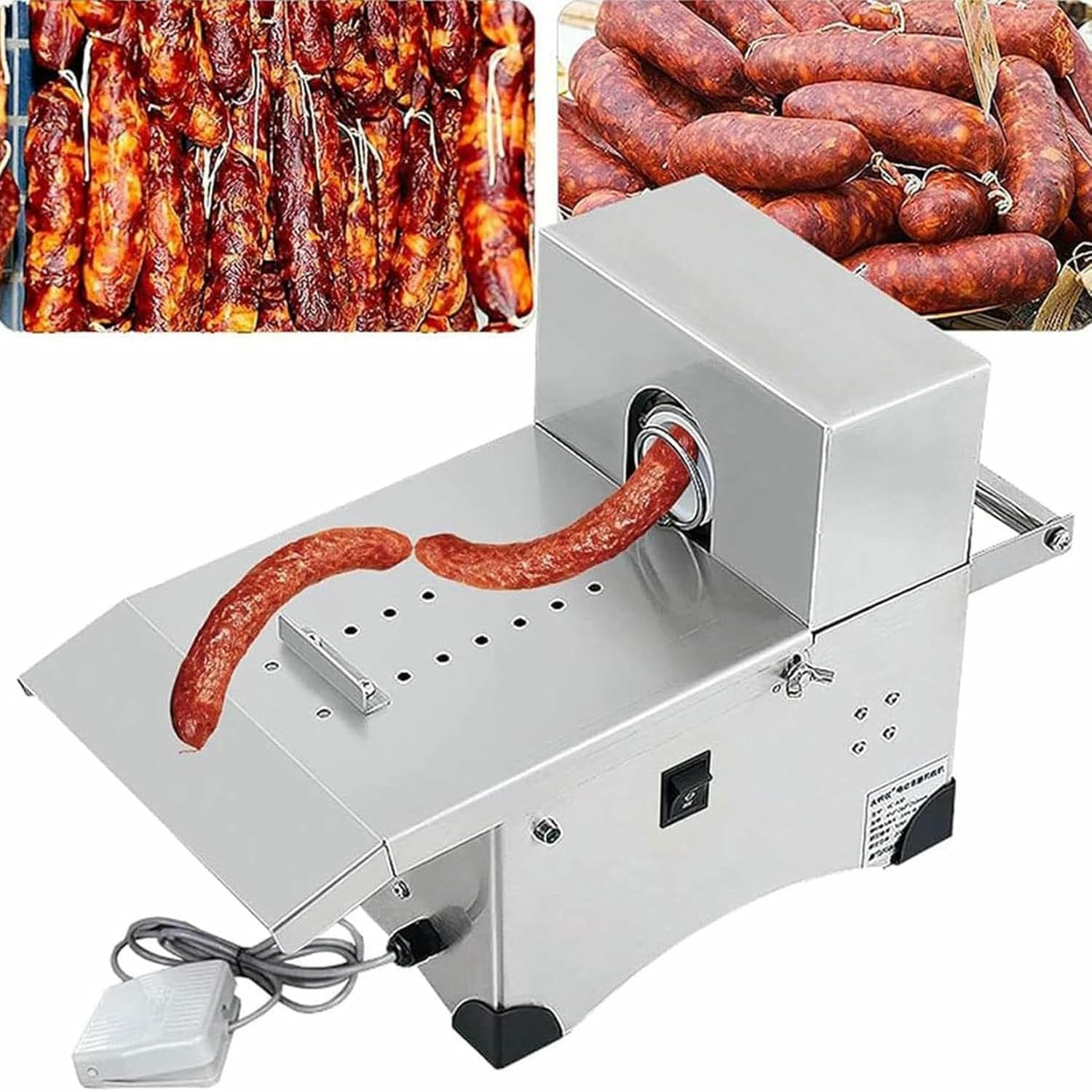 Stainless Steel Sausage Tied Machine, Automatic Sausage Tied Equipment, Electric Sausage Machine, 50 Mm Sausage Diameter, Restaurant Tools ~/