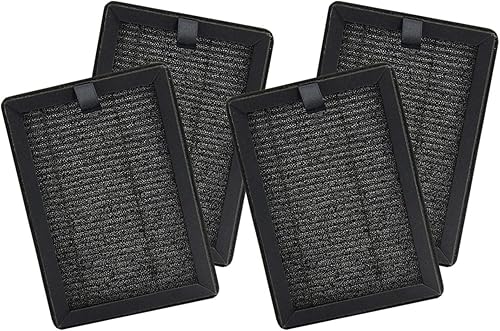 PUREBURG Filtros HEPA de repuesto compatibles con purificadores de aire PUURVSAS (HM669A)  ROVACS (RV60), filtración H13 de 4 etapas de carbón