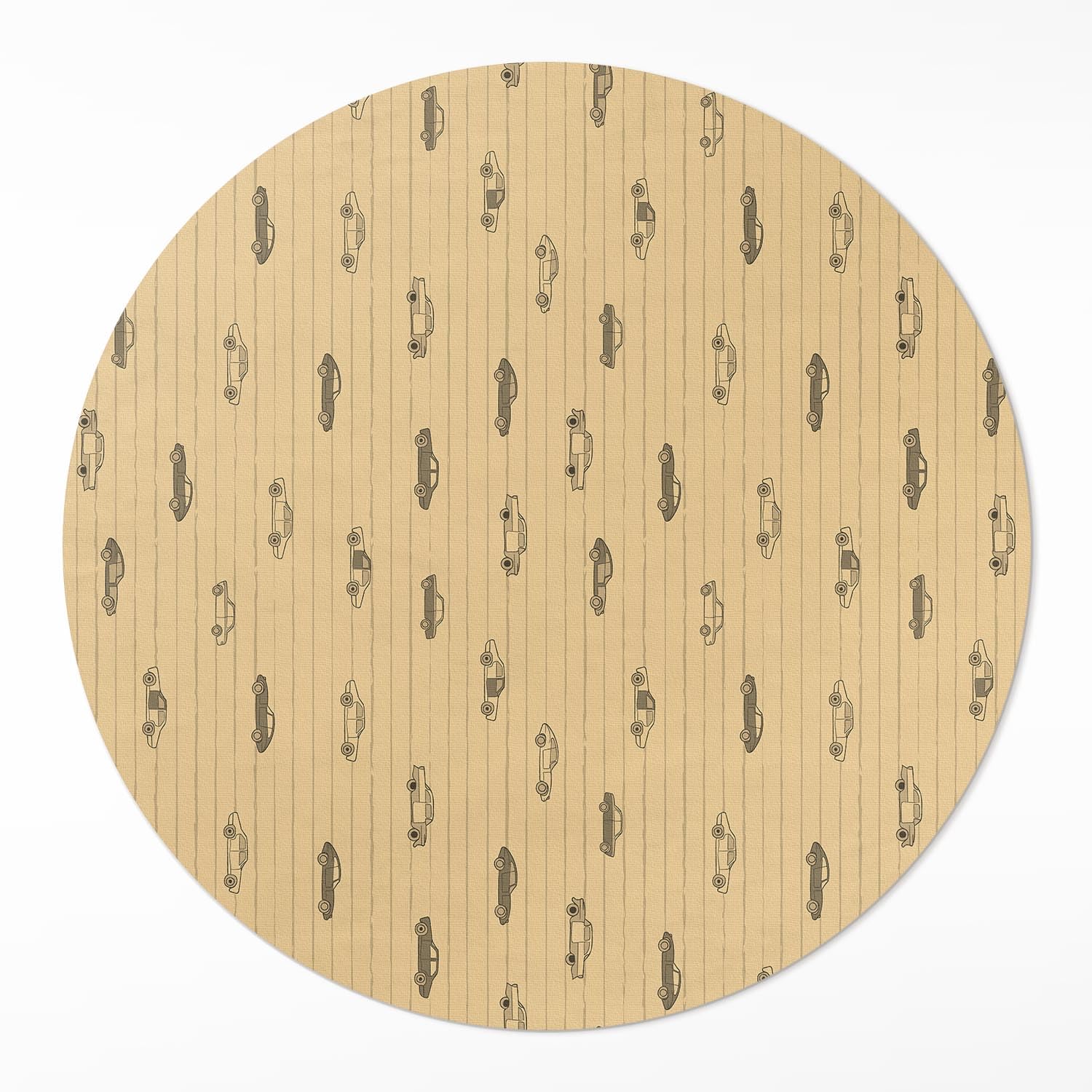 Tapis rond PVC maison deco résistant à la rayure pour salon séjour