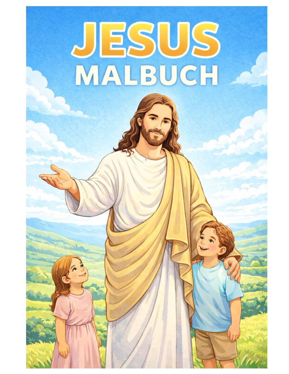Jesus Malbuch: 50 ruhige Ausmalbilder aus dem Leben Jesu – Für Kinder und Erwachsene zum Ausmalen und Entspannen