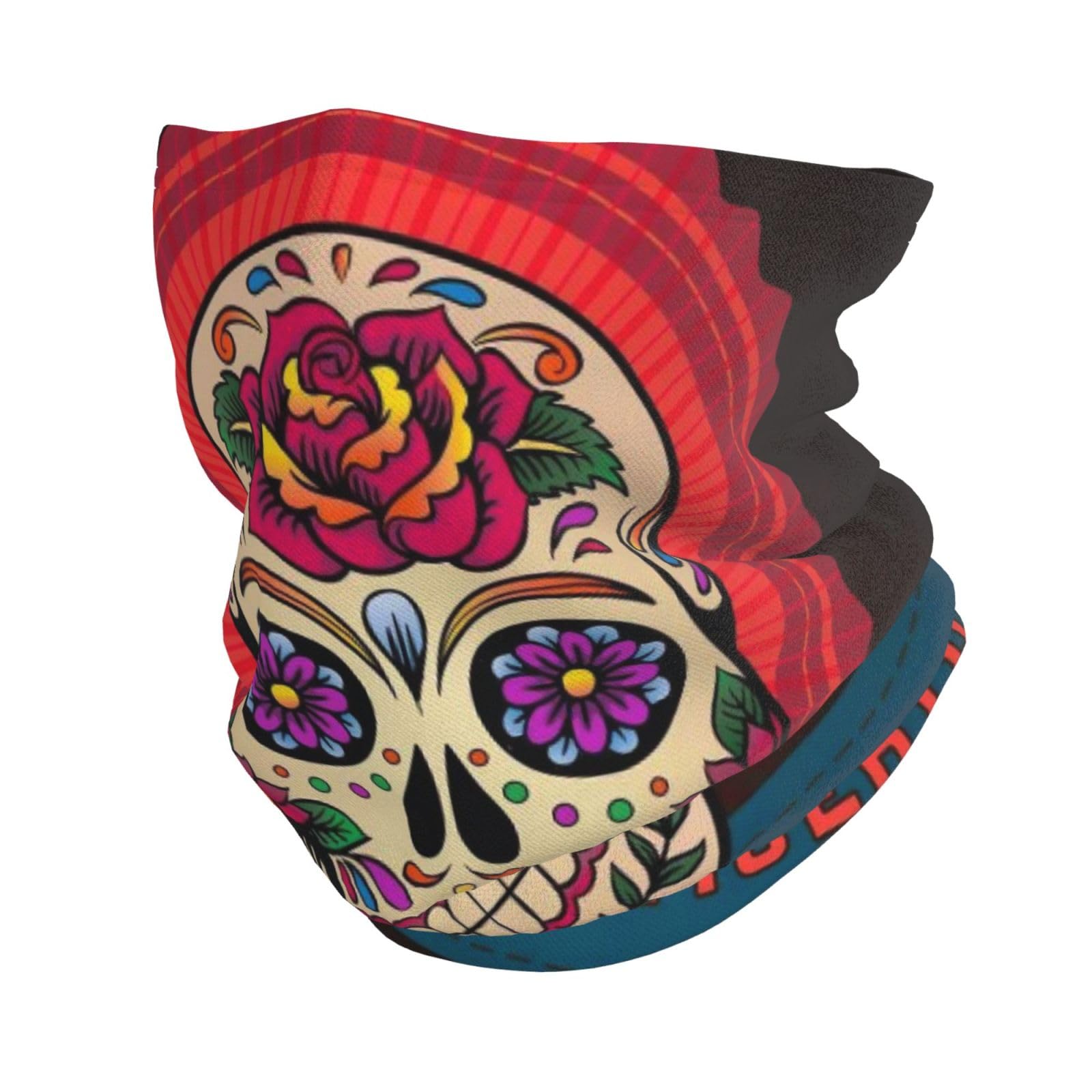 Multifunctional Headwear Skull Death Flower Ourdoor Face Balaclavas Neck Gaiter Bandanas Scarf For Men Women Outdoor Sports