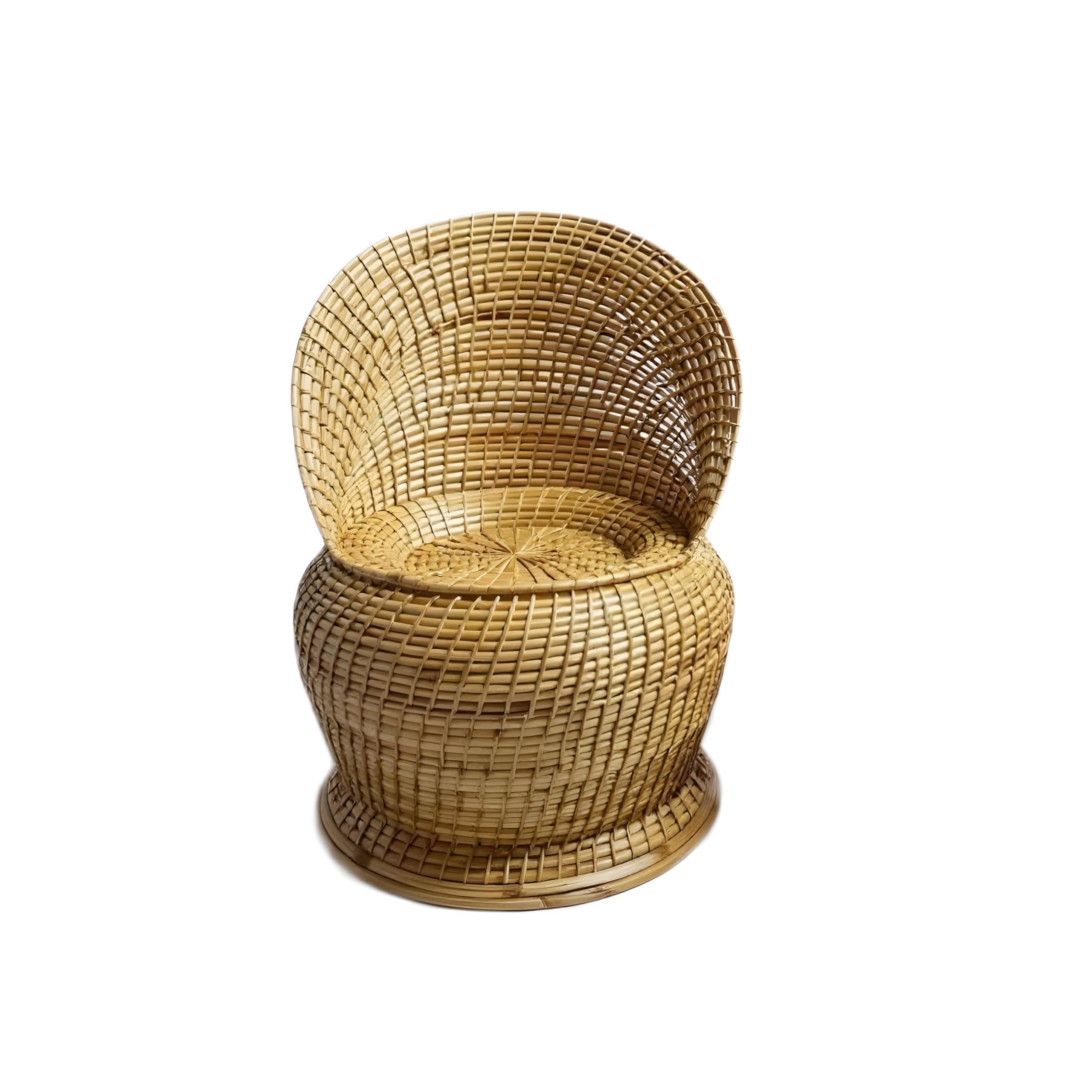 Handcrafted Cane Chair – 25 Inch Height | Outdoor-Friendly, Washable & Durable | Long-Lasting Natural Woven Chair | Eco-Friendly Traditional Assam Furniture (H-25inc | L-13inc | W-13inc)-image-16