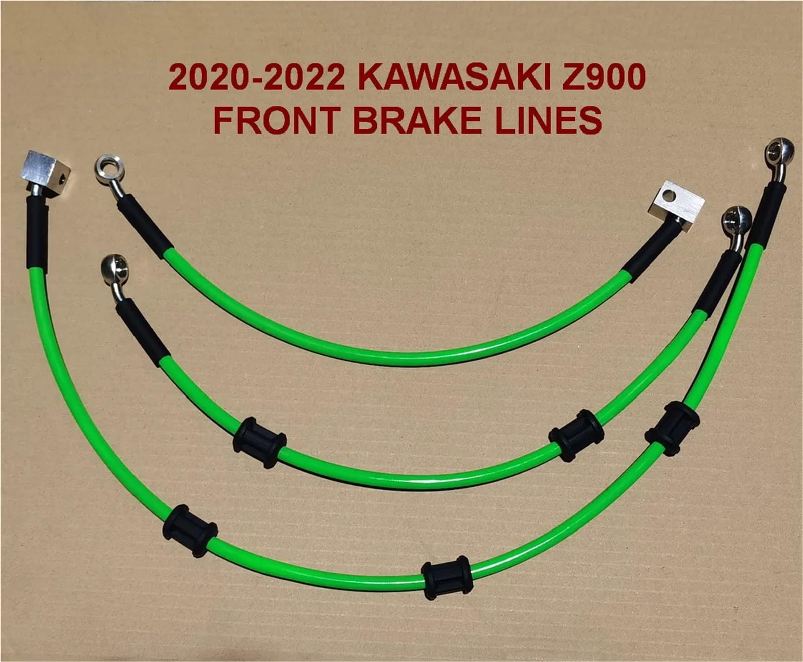 rura hamulcowa Przewód hamulcowy przedni w oplocie ze stali nierdzewnej Linea Freno Durite Frein pasuje do Kawasaki Z900 2020-2022(Plus 50mm)