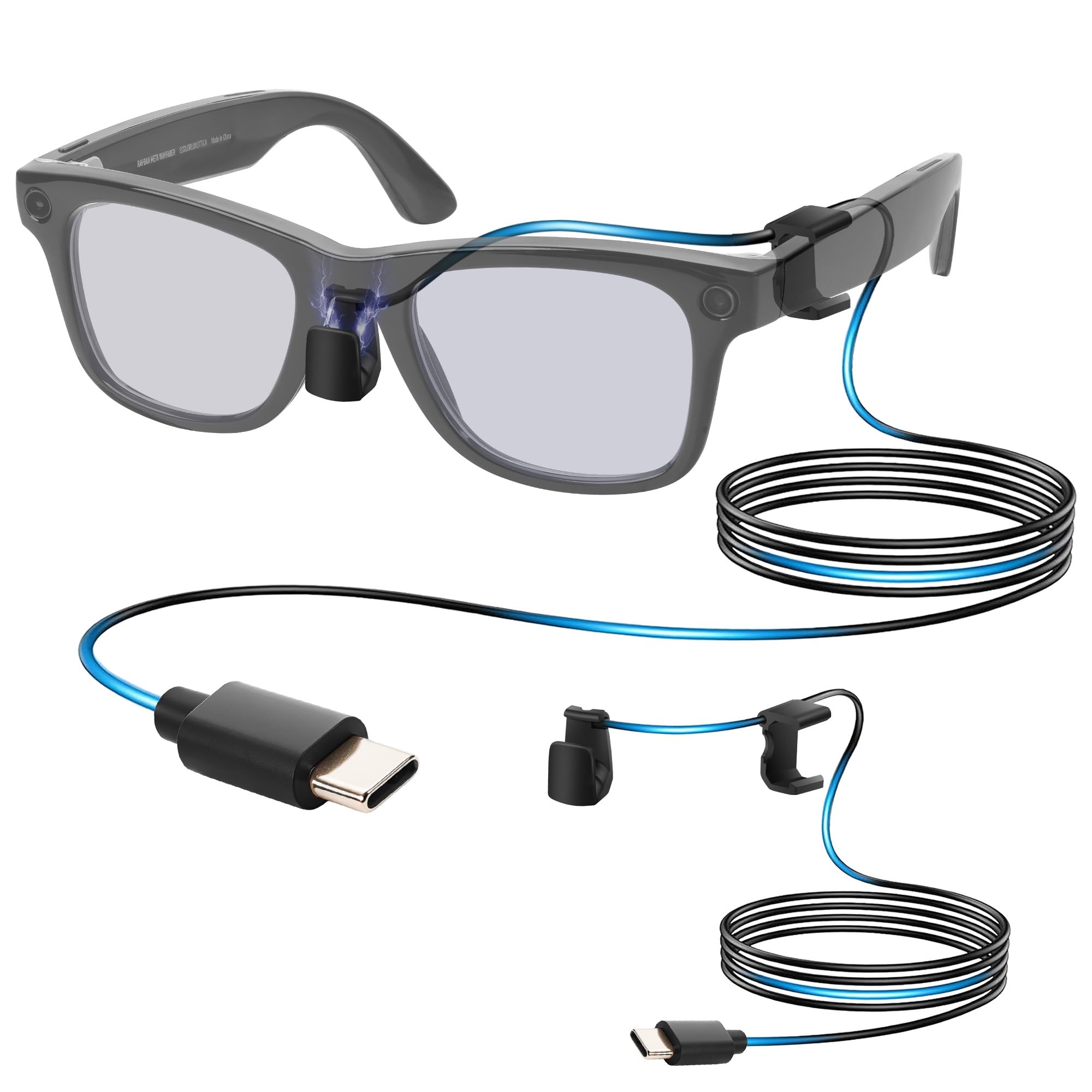 Amazon.co.jp: Ray-Ban Meta Wayfarer RW4008 53mmスマートグラス用
