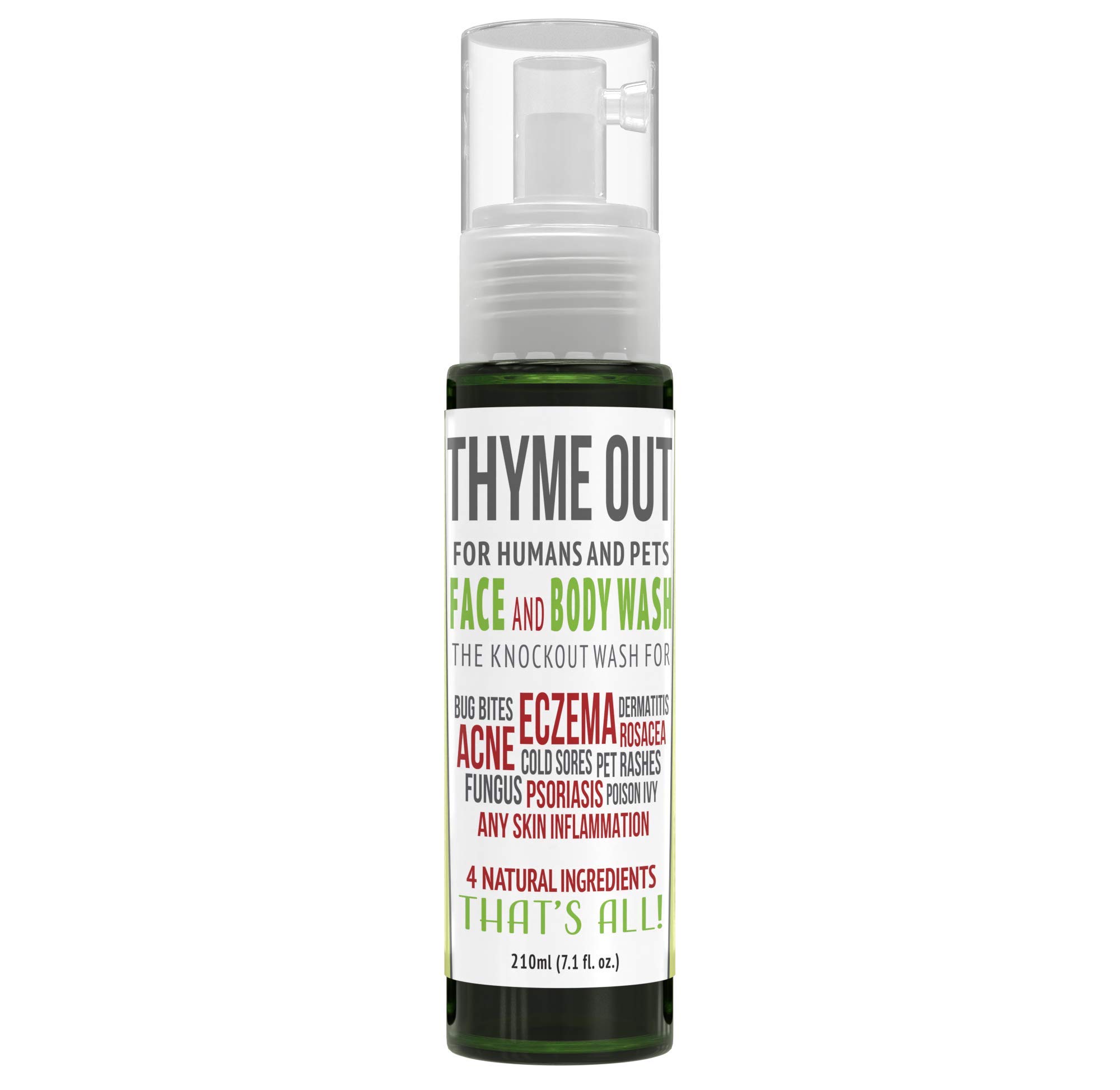 Buy Thyme Out All Natural Face & Body Wash for Eczema, Psoriasis, Pet es, Fungus, Poison Ivy