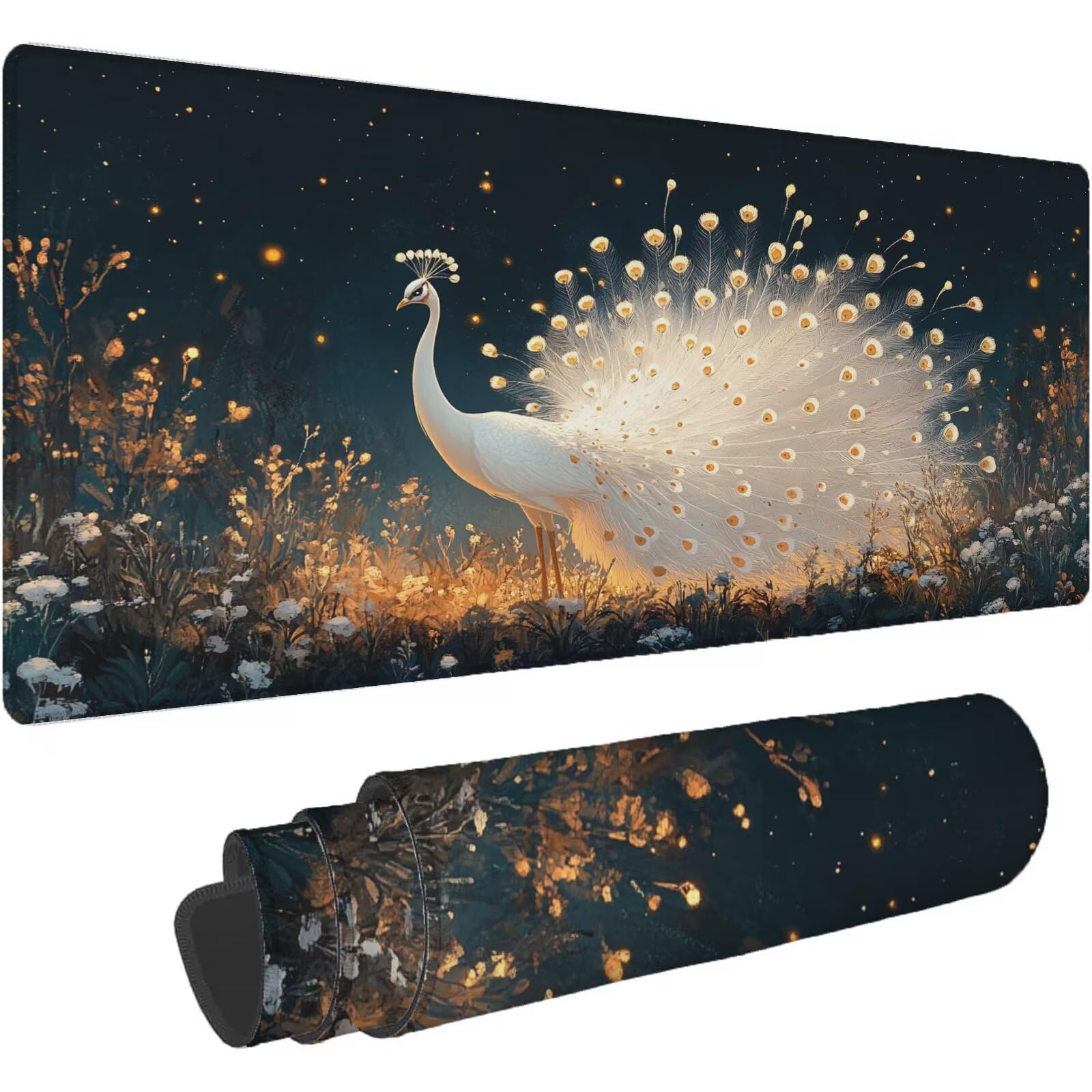Podkładka pod mysz XXL 1600 x 800 mm podkładka pod mysz dla zwierząt beżowa mata podkładka pod mysz do gier antypoślizgowa gumowa podstawa zszyte krawędzie akcesoria biurowe do gier do biura i