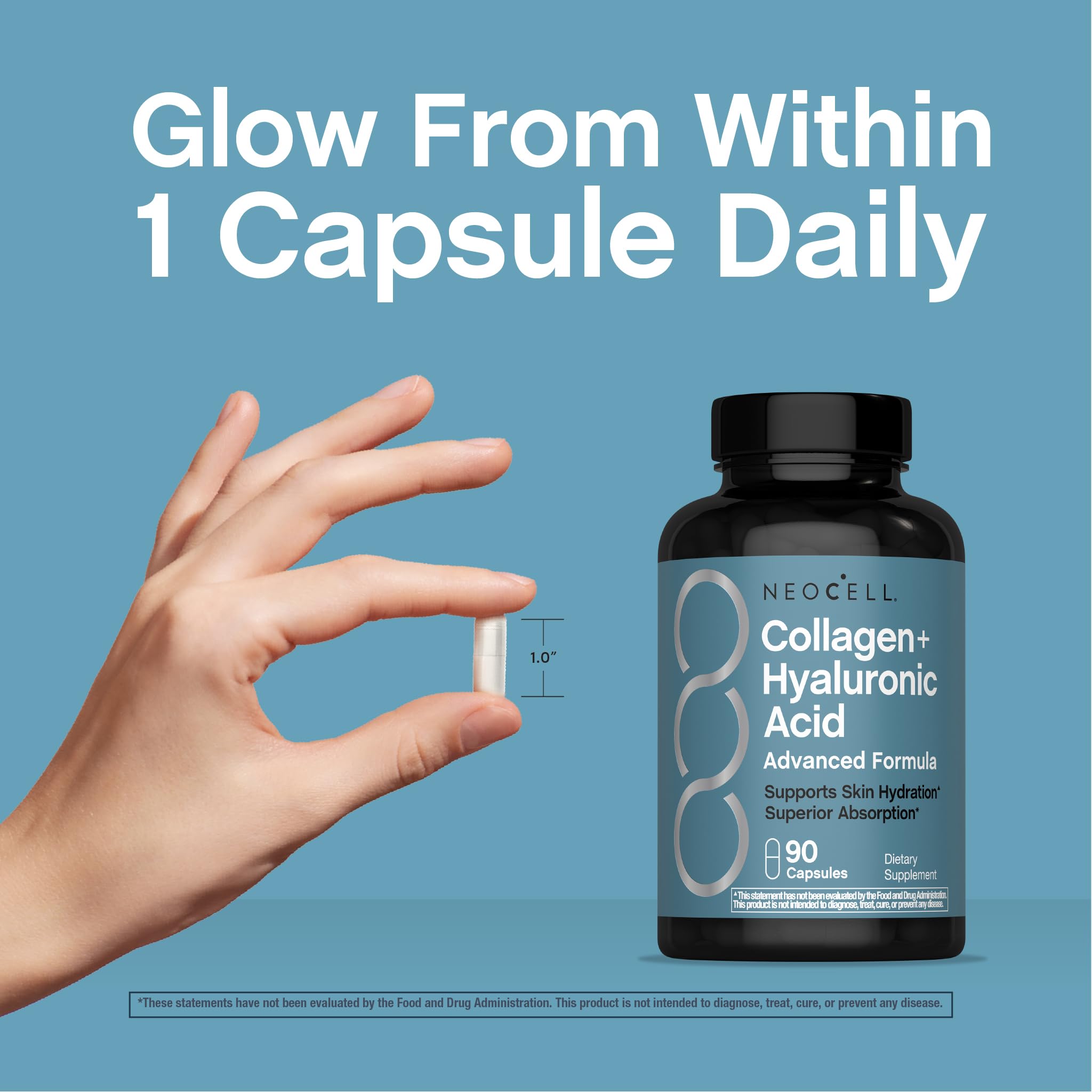 NeoCell Collagen Peptides Capsules | 90 Count | Plus Hyaluronic Acid — Amazon image 8