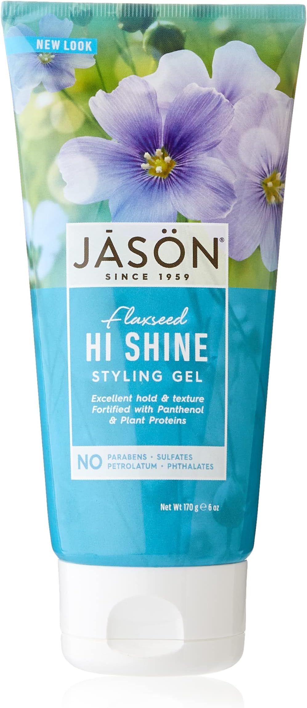 Jason Styling Gel, Flaxseed Hi Shine, 6 Oz
