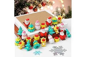 CCINEE Christmas Desk Pets Erasers, Holiday-Cheer Buddies
