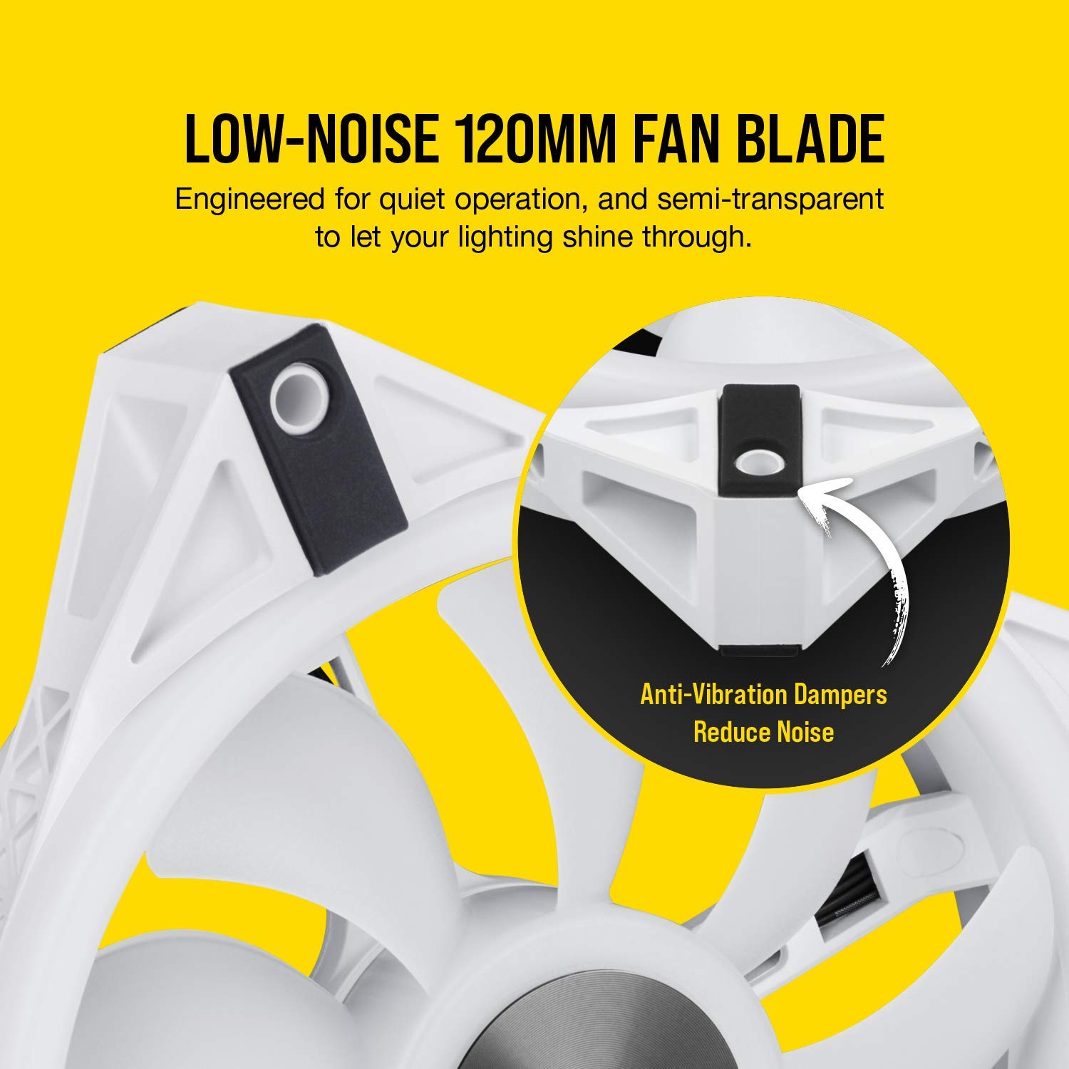 Corsair ICUE QL120 RGB 120mm PWM White RGB Cabinet Fan With Lighting Node Core (Triple Pack)