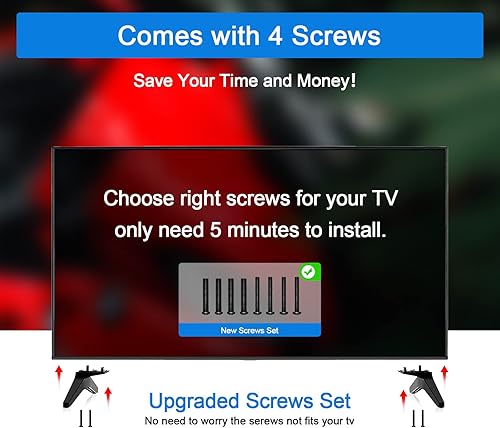 Miniatura 4 de Reemplazo de patas de soporte de TV para LG 49 50 55 pulgadas 49UJ6300 49LJ5550 49UK6300 50UJ6300 50UK6300MEZ64114730 55UK6500 55UK6300 55UM6900 55