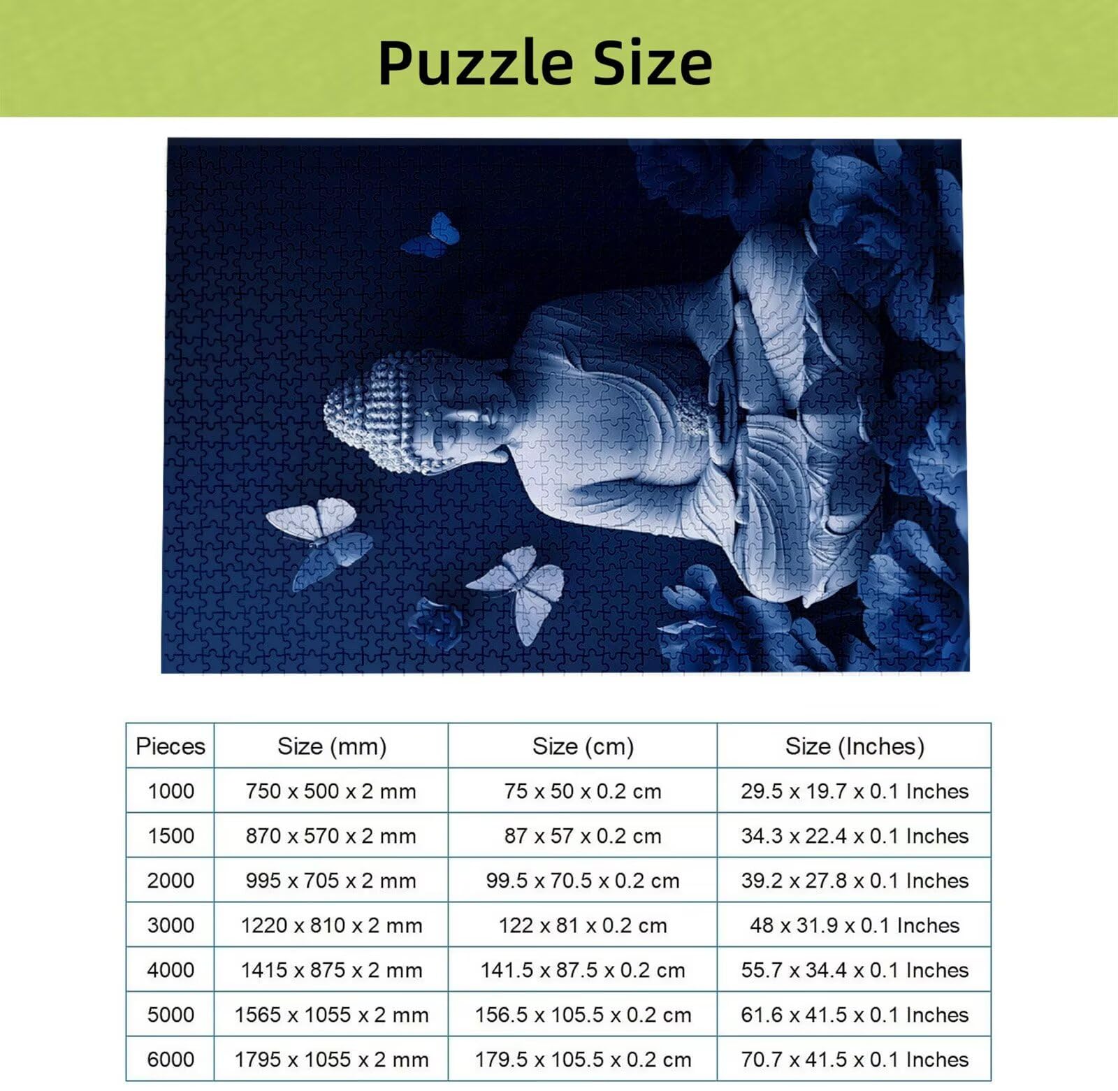 Puzzle 5000 sztuk dla dorosłych, Zen Puzzle z wykwintnym pudełkiem do pakowania, 5000 sztuk Trudne puzzle dla dorosłych, puzzle motyl dla całej rodziny, kobiet i mężczyzn Gift H-7087