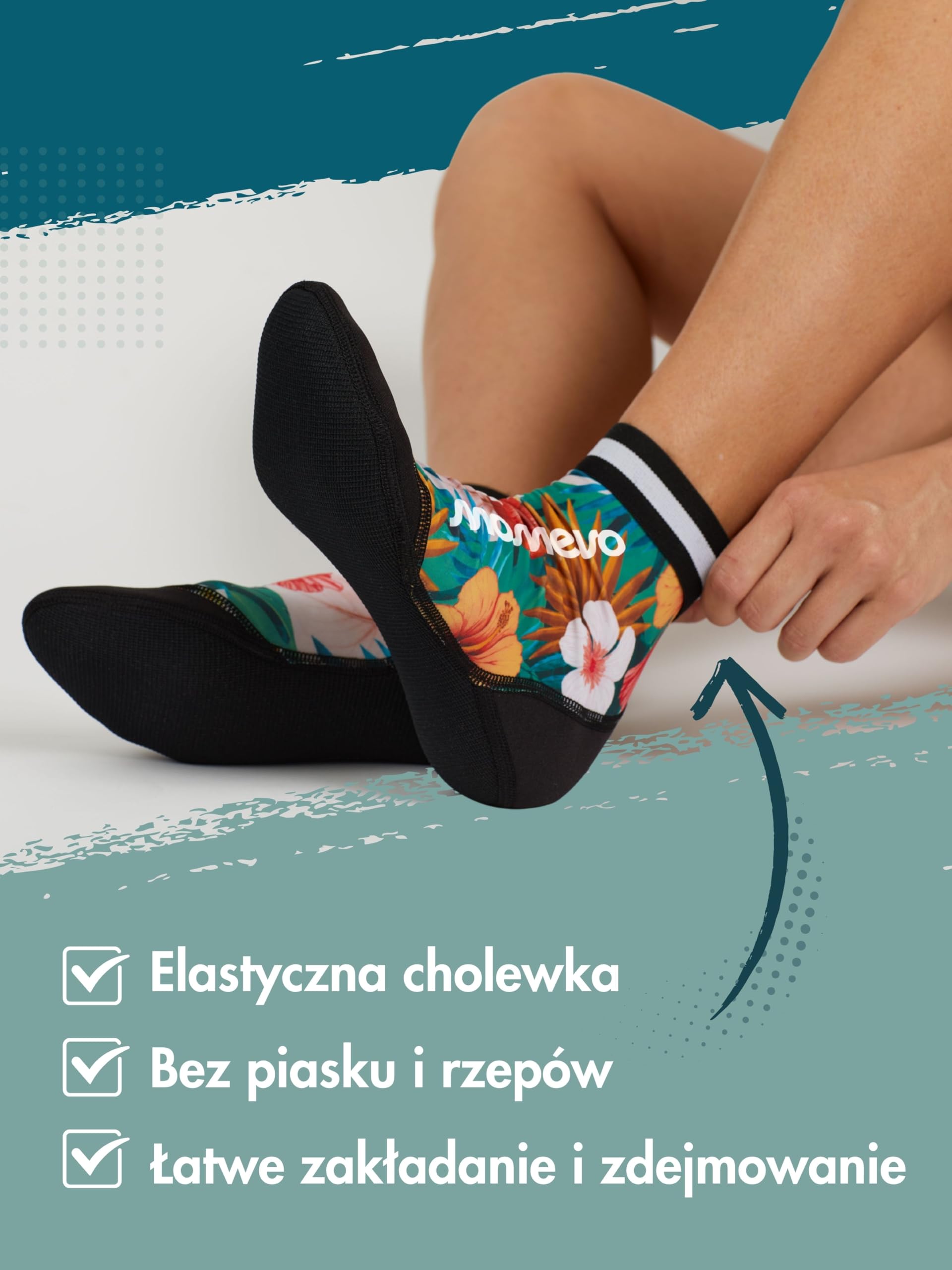 Beach Volleyball Apparel Skarpety do siatkówki plażowej, ochronne skarpety plażowe, skarpety dla mężczyzn i