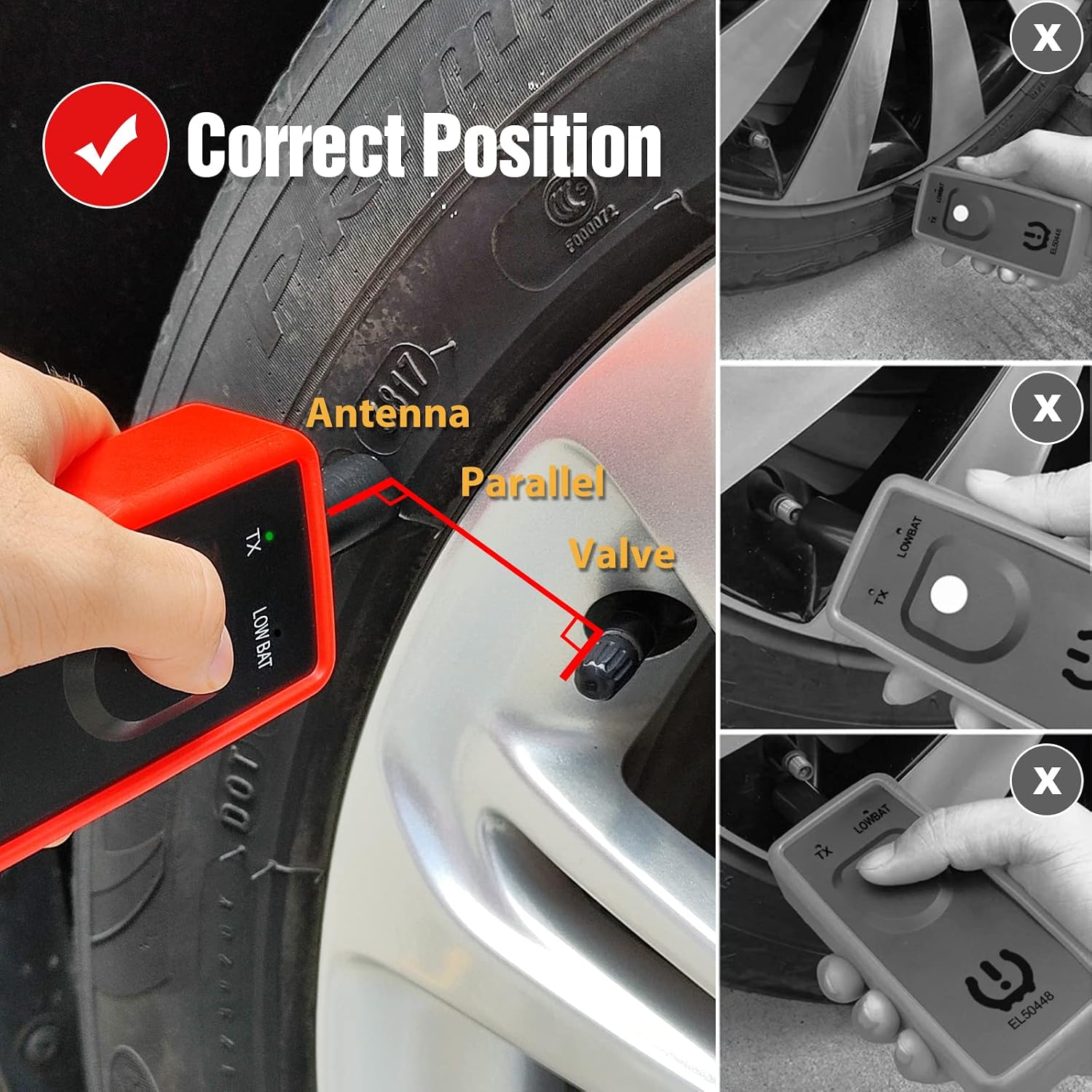 OBDResource TPMS Relearn Tool, EL-50448 TPMS Reset Tool for GM Series Vehicles 2006-2023, Tire Sensor Pressure Monitor System Relearn Tool - Upgraded Version