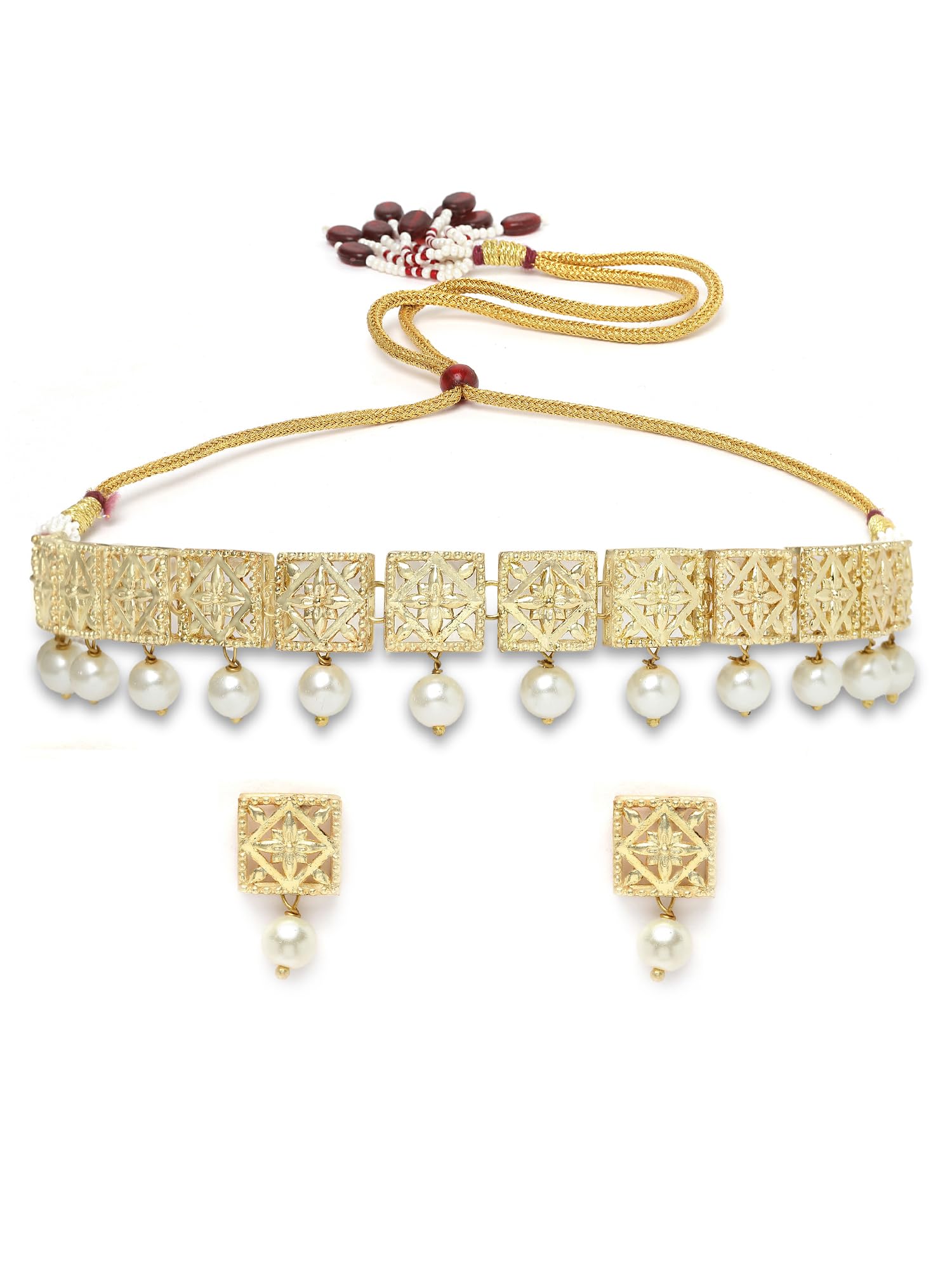 See full amazon price history chart for Karatcart Gold Plated Pearl and Kundan Choker Necklace Set for Women Karatcart Gold Plated Pearl and Kundan Choker Necklace Set for Women (B0CD5L134R) Amazon Price History, Amazon Price Tracker