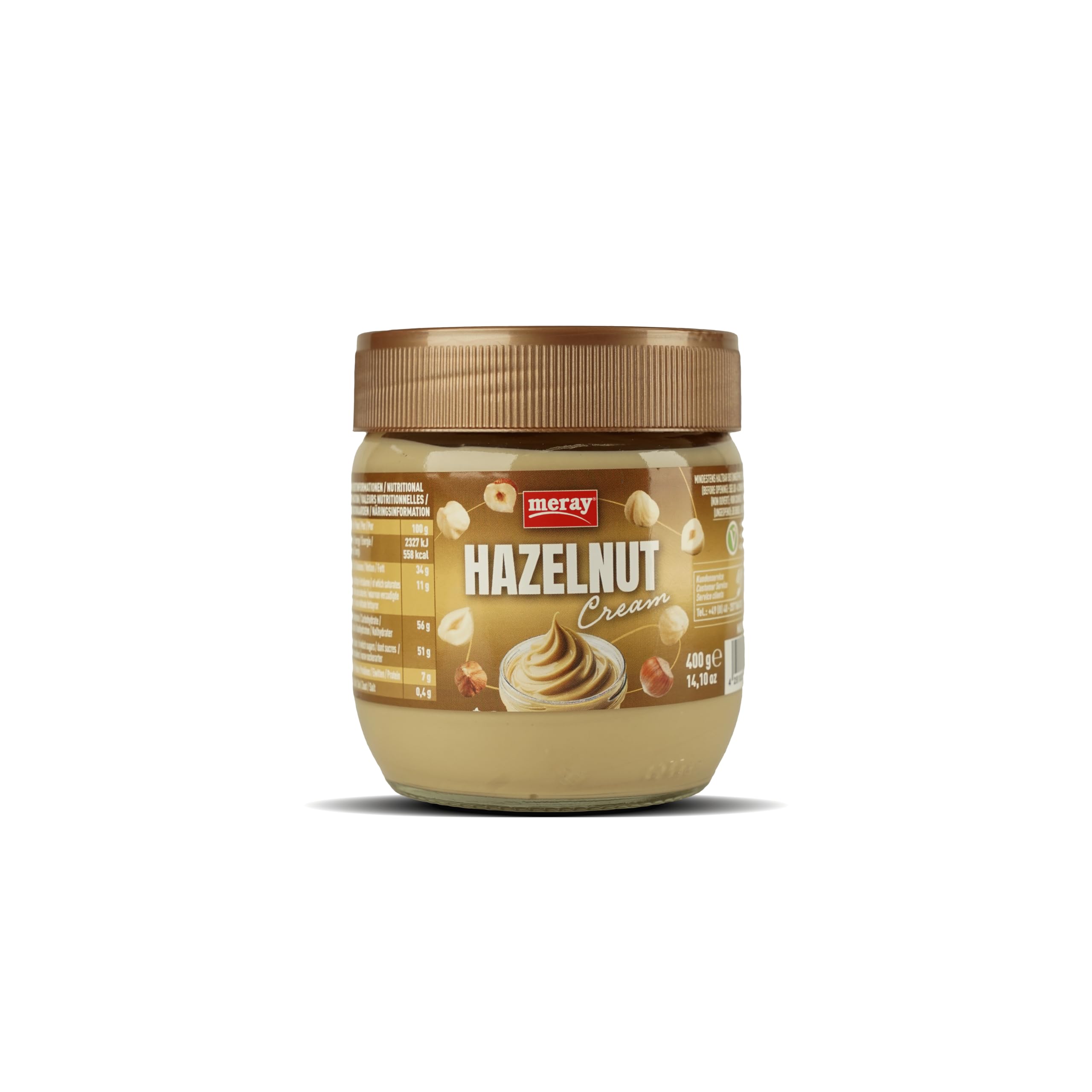 MERAY Crème de noisettes 25% 400g