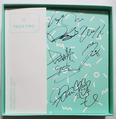 Amazon Co Jp Twice 直筆サイン入り Page Two Mint Ver 未再生 韓国盤 Cheer Up ナヨン ジョンヨン モモ サナ ジヒョ ミナ ダヒョン チェヨン ツウィ ホビー 通販