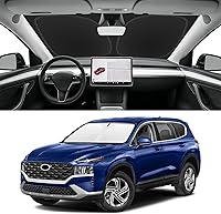 Vista 182 de Parasol de parabrisas de ajuste personalizado para Nissan Titan 2017-2024, bloquea los rayos UV y el calor, parasol de ventana delantera, fácil