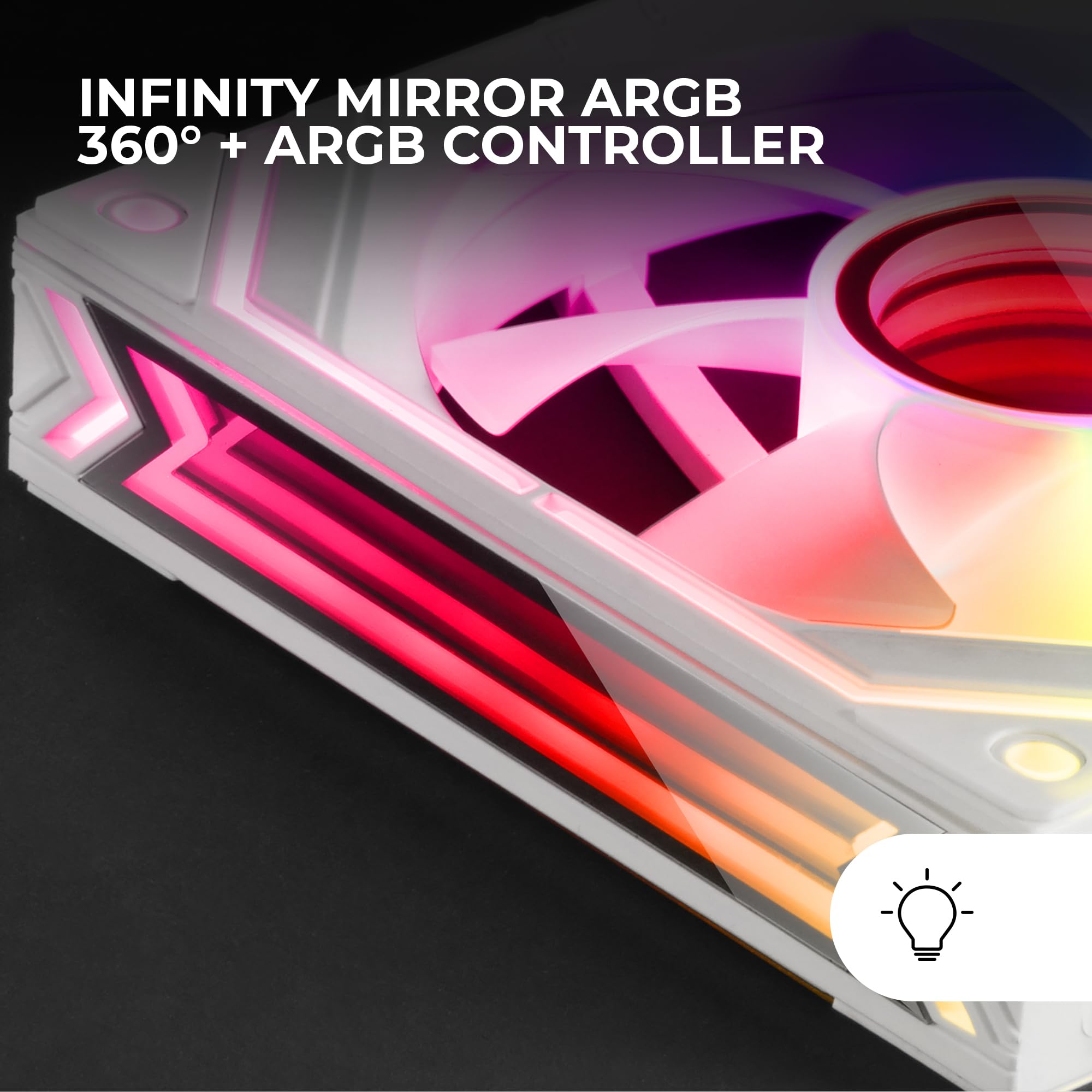 Mars Gaming MFD, Ventilador 120mm CHROMA RGB Dual Automático, Ultra Silencioso 14dB, Conexión Molex 4PIN, Sistema Antivibraciones, Transparente — view 73