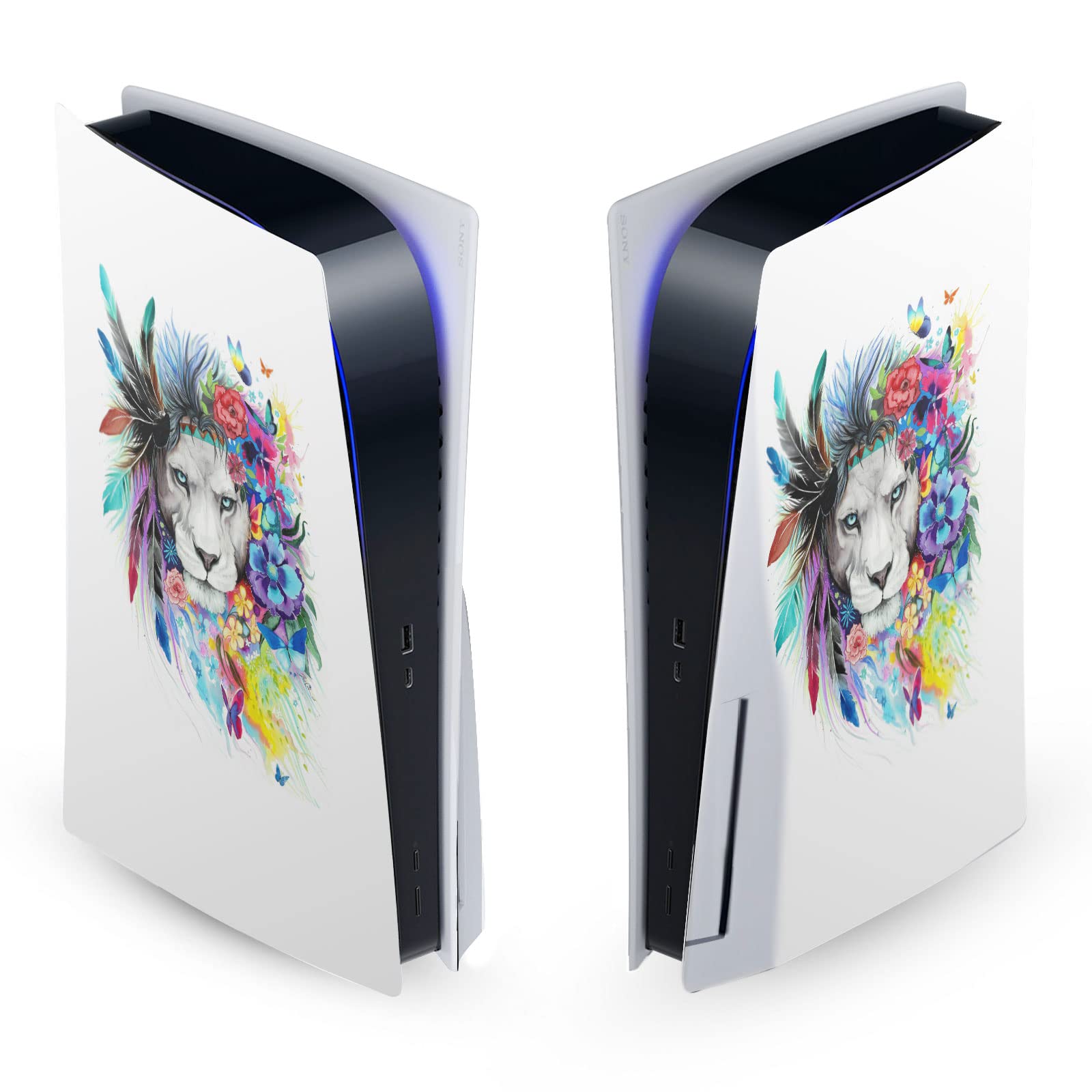 Autocollant vinyle PS5 Disc Roi des Lions Pixie Cold skin console Sony - 7