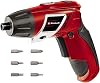Einhell cordless screwdriver TC-SD 3.6 Li 3.6V, 1300 mAh, 3 Nm torque, pivot joint in the handle, LED light, soft grip, charging light, with 6 bits