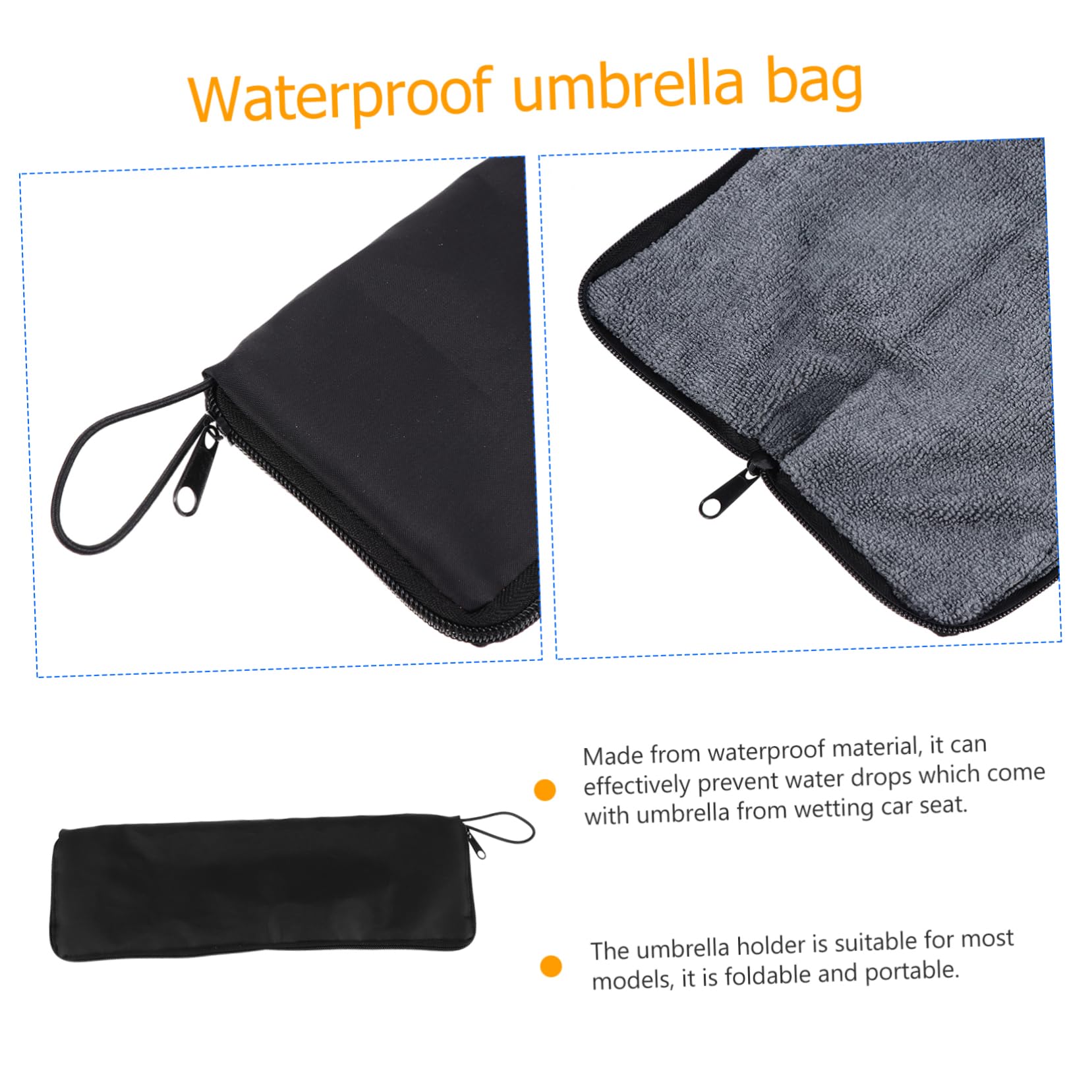 GALPADA 2 Uds Cubierta De Paraguas Bolso De Mano Cartera De Viaje Bolsa De Paraguas Portátil Bolsa De Almacenamiento De Paraguas De Patio Bolso De Mano Organizador Bolsa De Paraguas