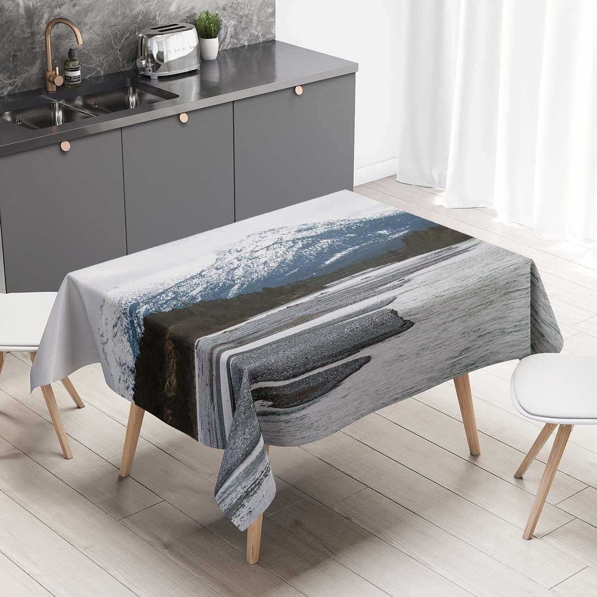 Mountains Alps River Alpine Trees Coffee Table Cloths Small Table