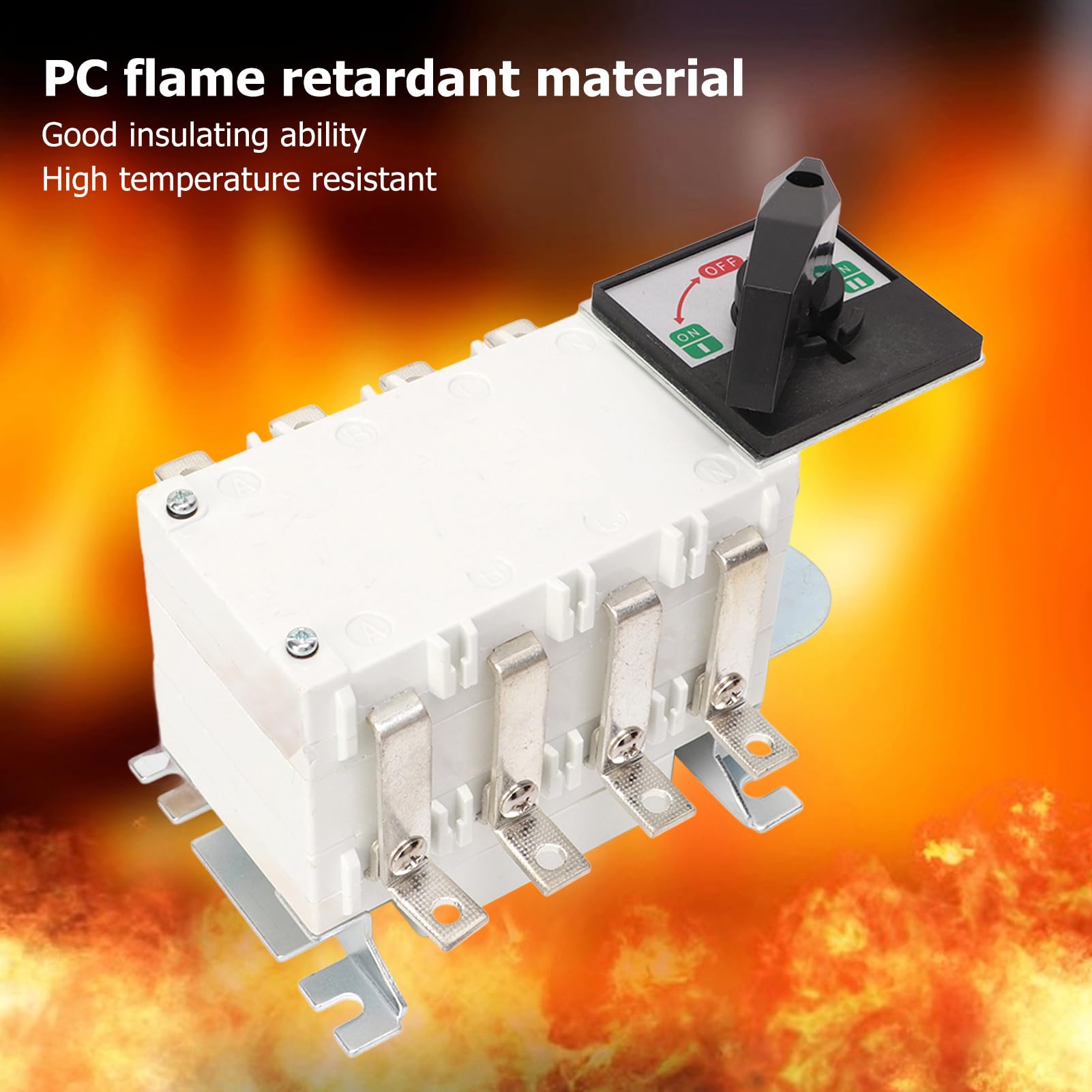 SEAFRONT 4P Doppel Umschalter, PC Silber Manueller Wechselschalter, (32A)