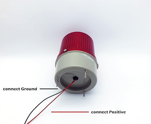 Miniatura 3 de Luz estroboscópica giratoria de advertencia de seguridad roja DC12V - Luz de baliza de emergencia