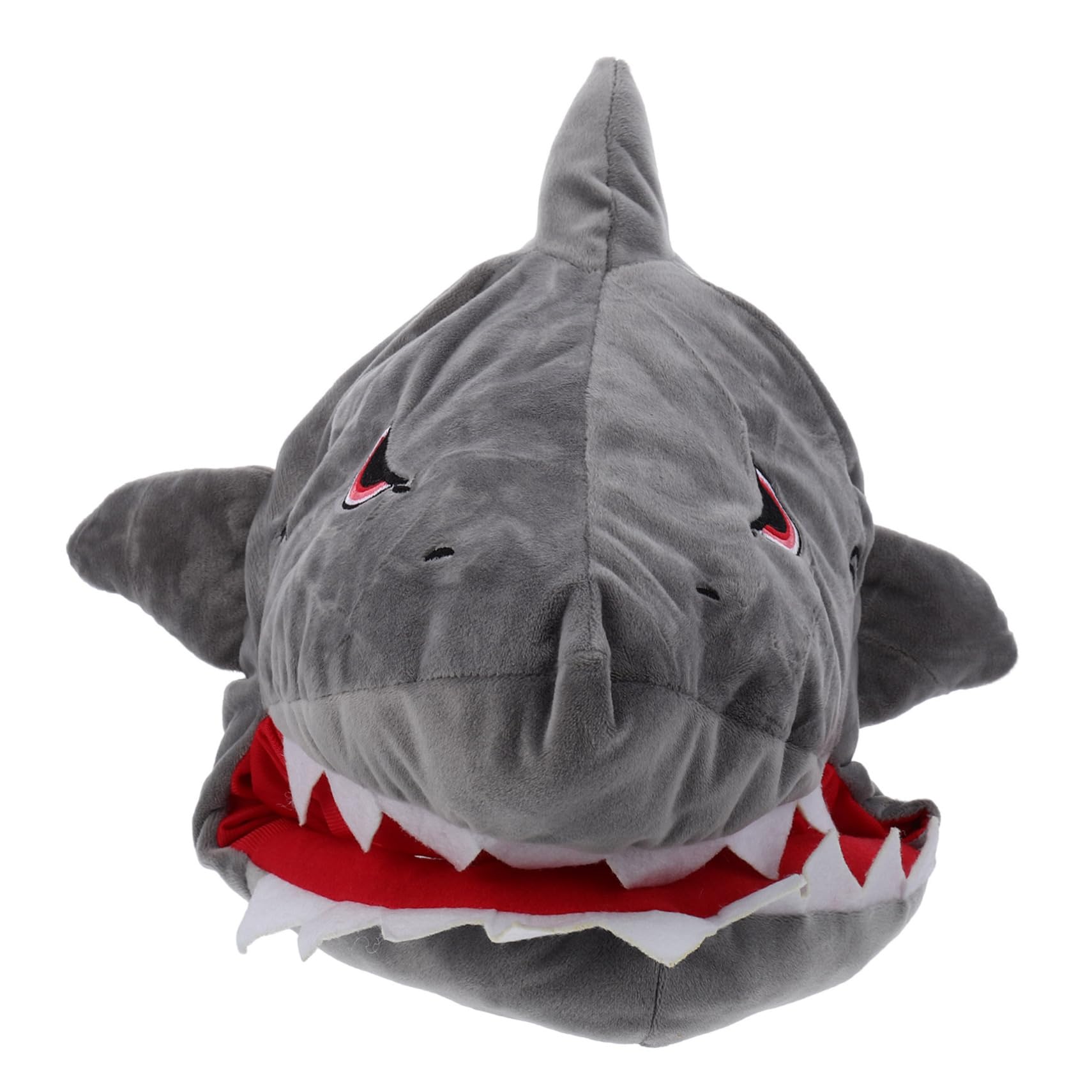 Sombrero Cómodo de Llevar para Carnaval de Peluche de Tiburón Verde y Diseño Novedoso y Disfraces para Fiesta y Cosplay