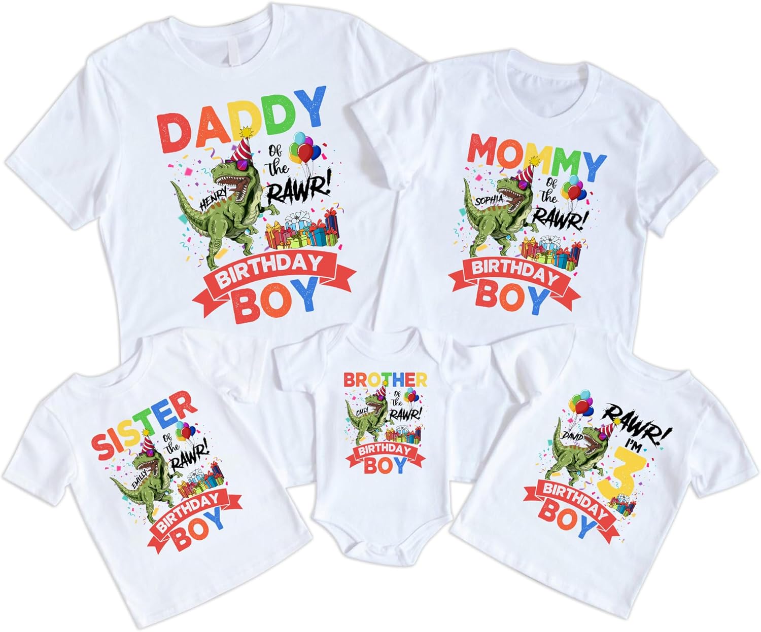 T-shirt Anniversaire Dinosaure 1 An Garçon - Imprimé Fun, 100% Coton, Cadeau Premier Anniversaire