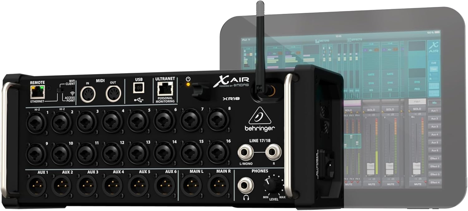 Behringer X Air XR18 Tablet-Controlled Digital Mixer