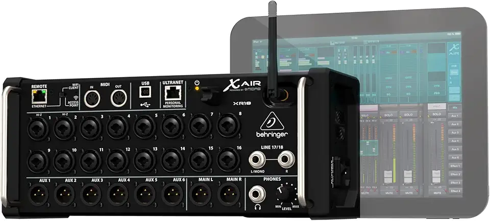 Behringer XR18 Mesa de Som Digital com 18 canais