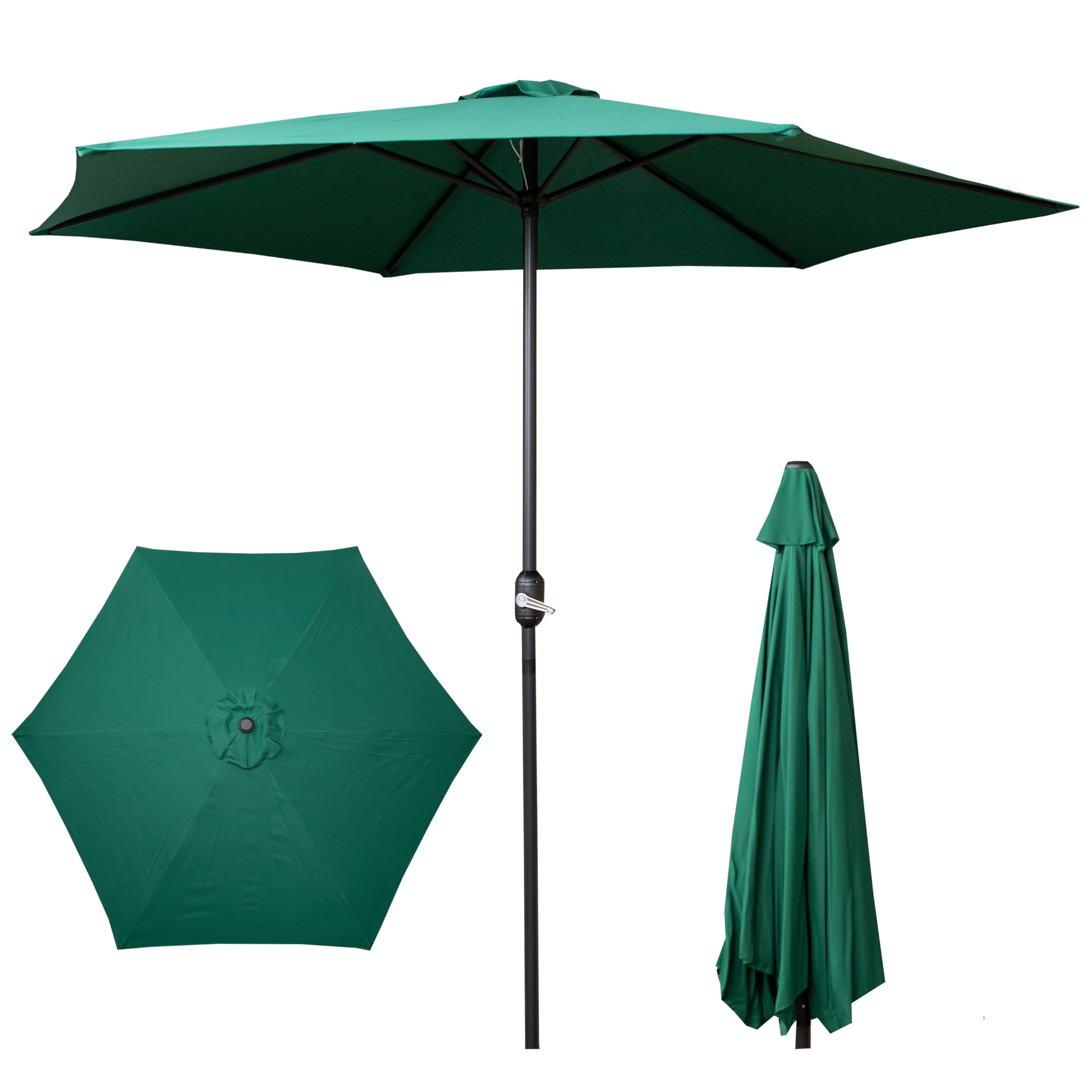 Green Choice Of Colour Samuel Alexander 2.7M Havana Parasol With Crank Handle