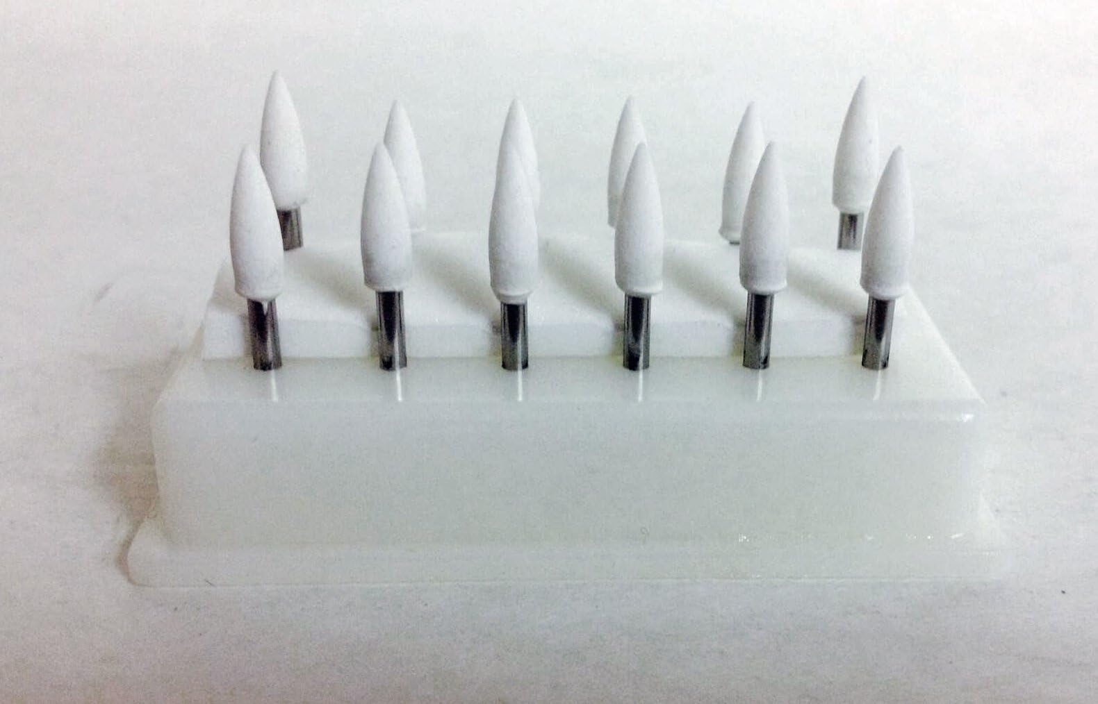 BesQual FL-2 White Abrasive Mounting Points 12/pk