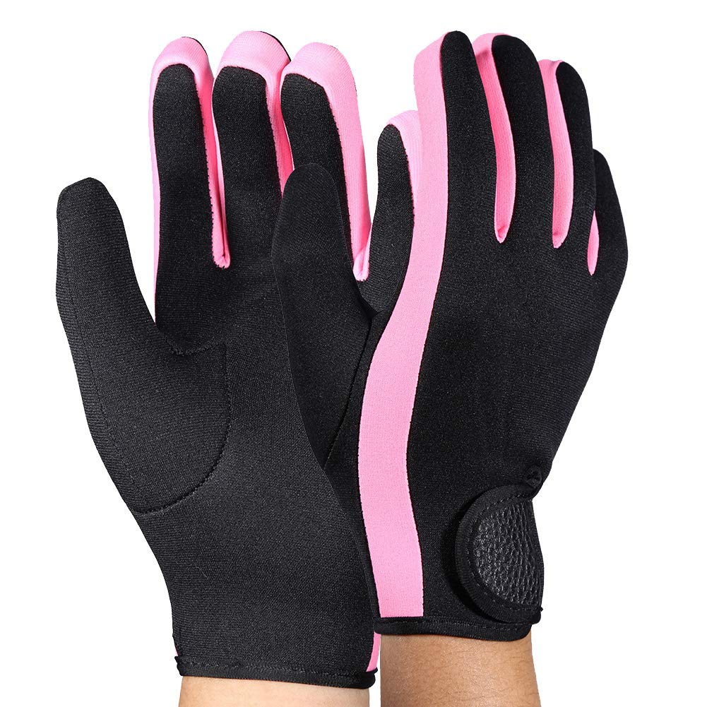 Diving Gloves Neoprene Wetsuits Five Finger Gloves Non Skid Flexible Thermal Material for Snorkeling Swimming Surfing Sailing Kayaking Diving (S)