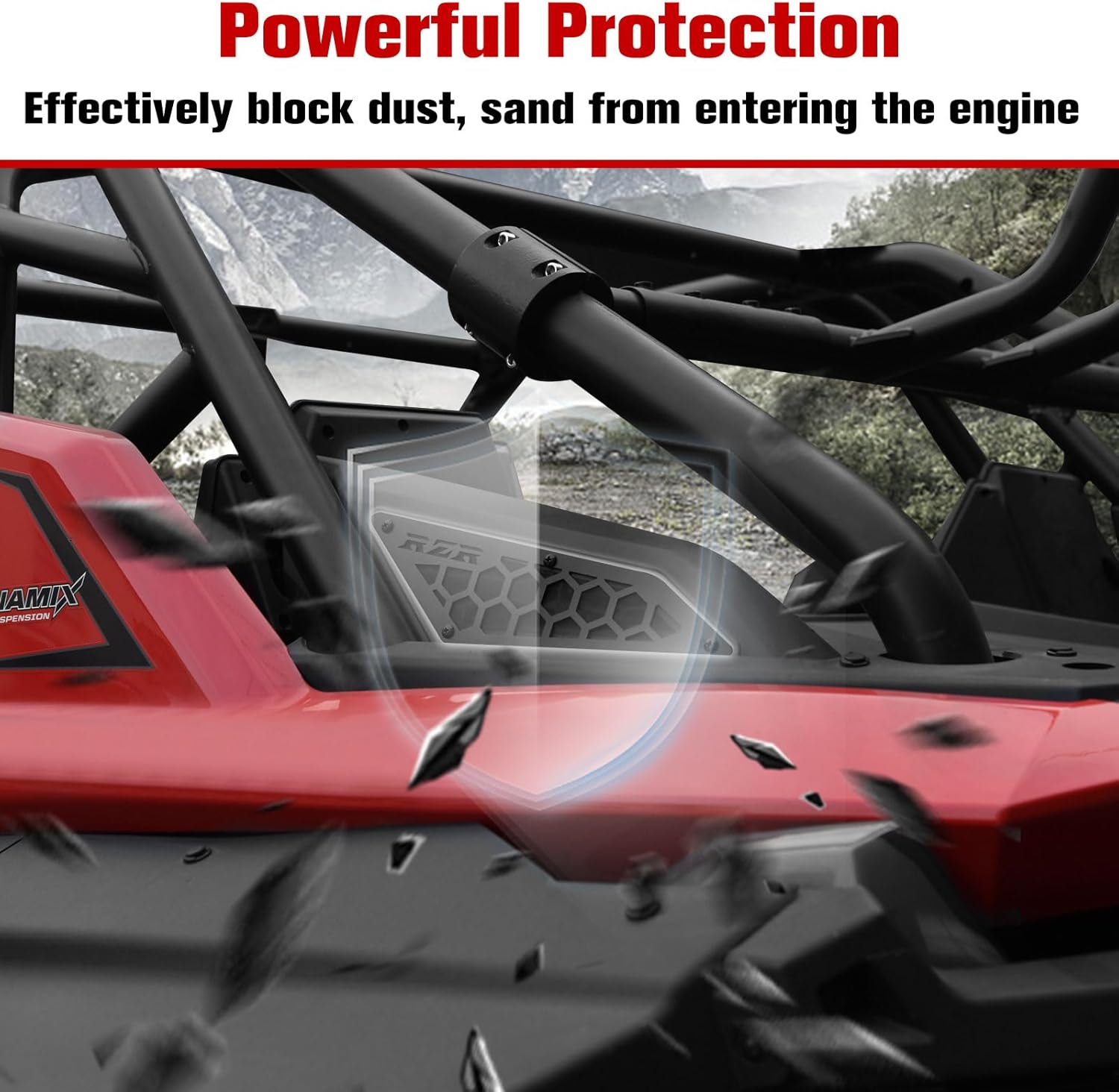 RZR PRO Air Intake Cover Grill Kit, Aluminum Engine Side Vent Pre-Filter Metal Mesh Cover Bezel for Polaris RZR PRO XP/RZR Turbo R 2020-2024 Accessories(6PCS)