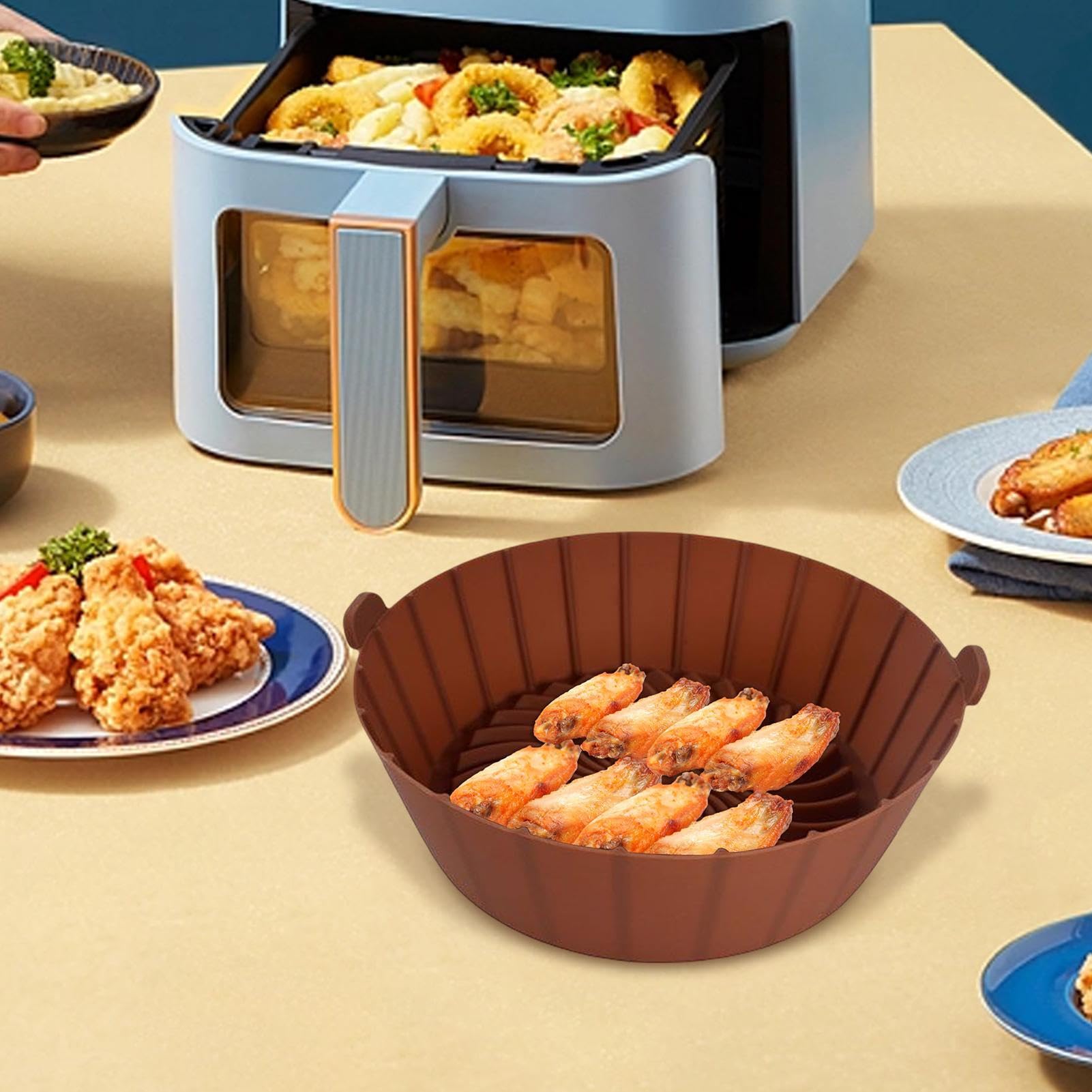 Air Fryer Silicon Liner - Forro de silicona para freidora de aire