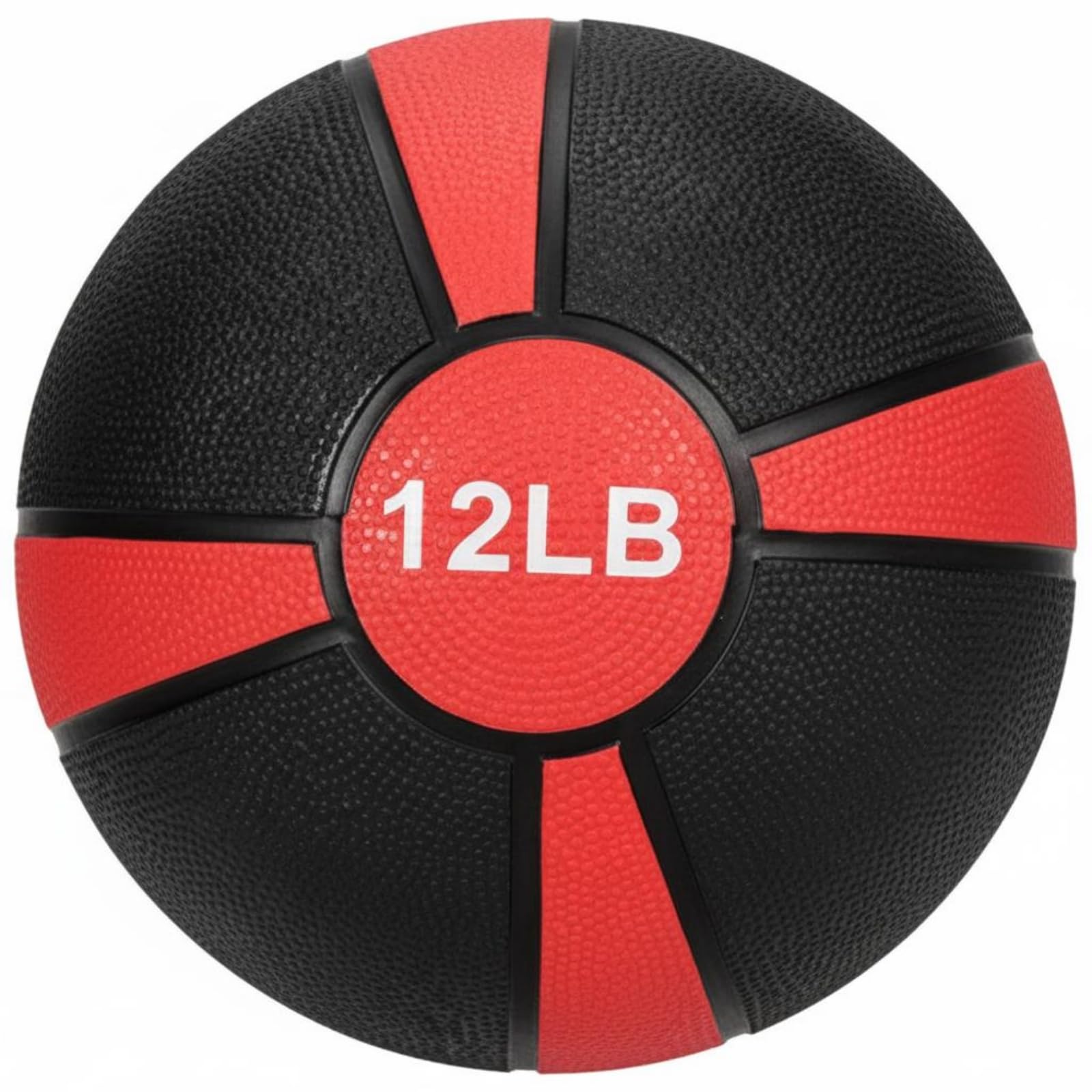 LOVIVER Balón Medicinal de Entrenamiento Balón Gimnasia Pelota Fitness Bola Ejercicio con Superficie Texturizada Antideslizante de Goma Adecuado para