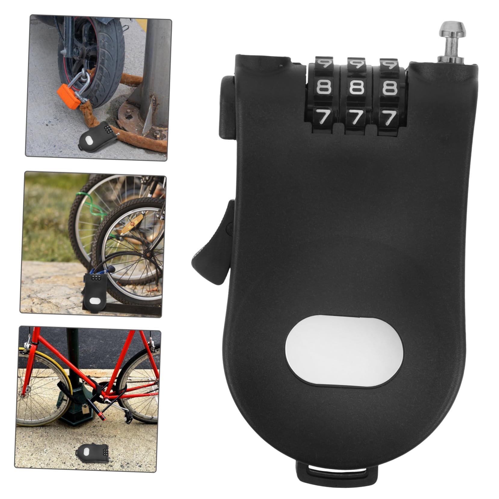 HANABASS 5pièces Cadenas De Sécurité Pour Snowboard Et Vélo Verrou Rétractable Vol Pour Équipements Hiver Et Trolleys Compact Et