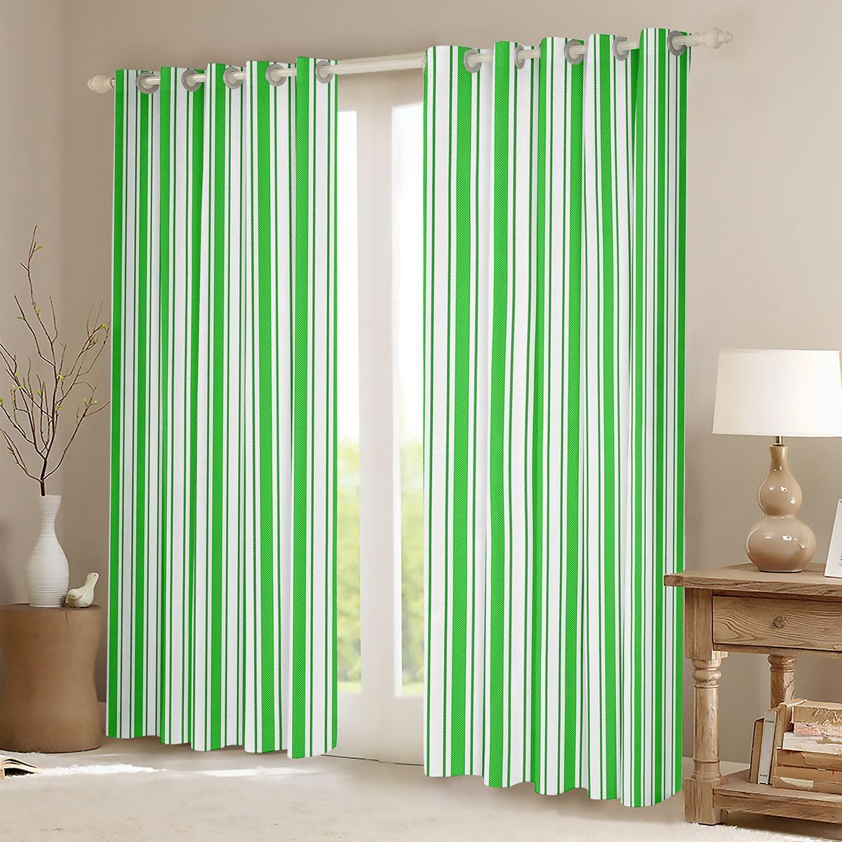 Homewish Streifen Vorhänge 137x117(HxB)