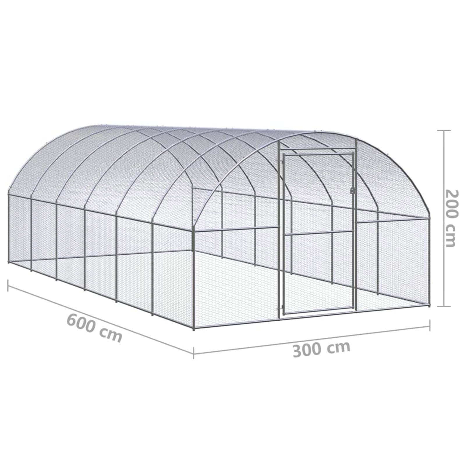 Chusui kurnik klatka dla kurcząt na zewnątrz kurnik kurnik kurnik dla kur kurnik na zewnątrz kurnik na zewnątrz kurnik 3x6x2 m stal ocynkowana lub
