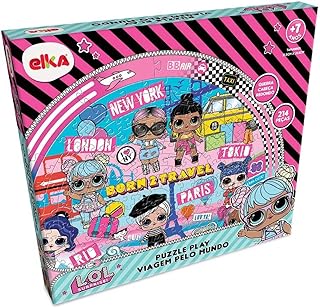 Puzzle Play Viagem Pelo Mundo 214 peças - L.O.L. Surprise