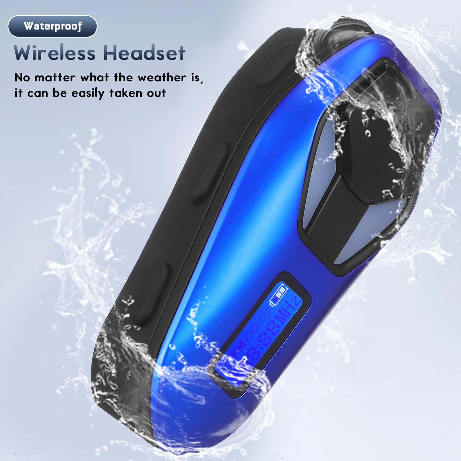 Auricolare Wireless K13 per Casco Moto, Versione 6.0 Ip65