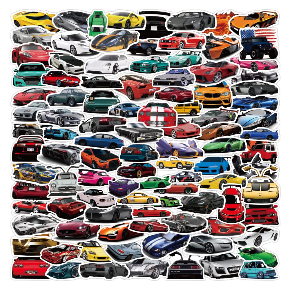 100 Pcs Car Racing Stickers Pack for Kids Teens Adults, Vinyl Waterproof Stickers for Laptop Water Bottle Phone Skateboard Guitar Computer Decor : Amazon.com.au: Computers