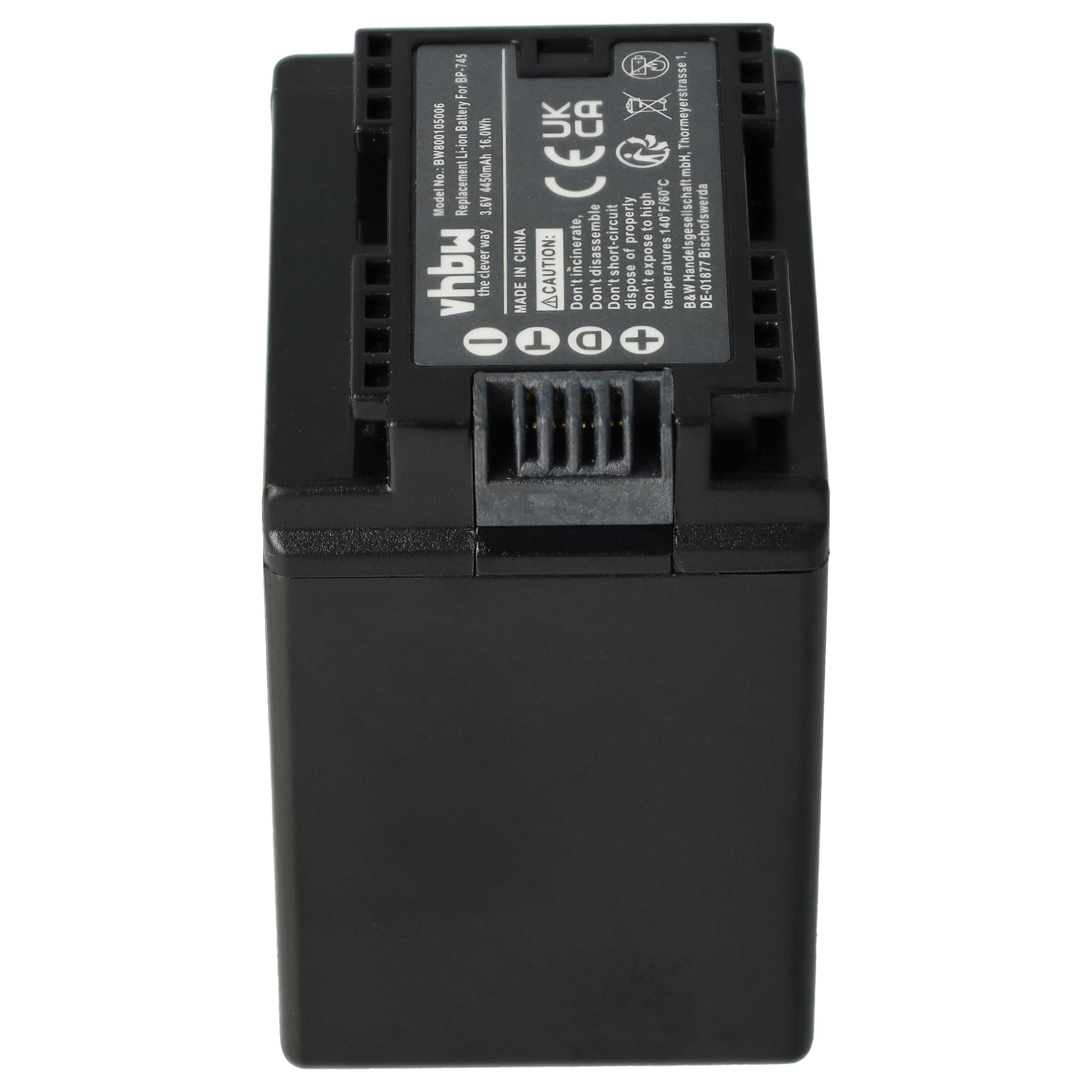 vhbw Batterie Compatible avec Canon Legria HF R66