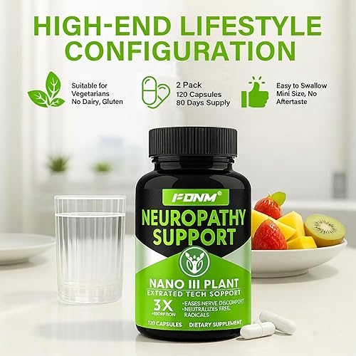 Miniatura 8 de Salvador de nervios para neuropatía, paquete de 2, suplementos de neuropatía para fortalecer los nervios en los dedos, manos, dedos de los pies y